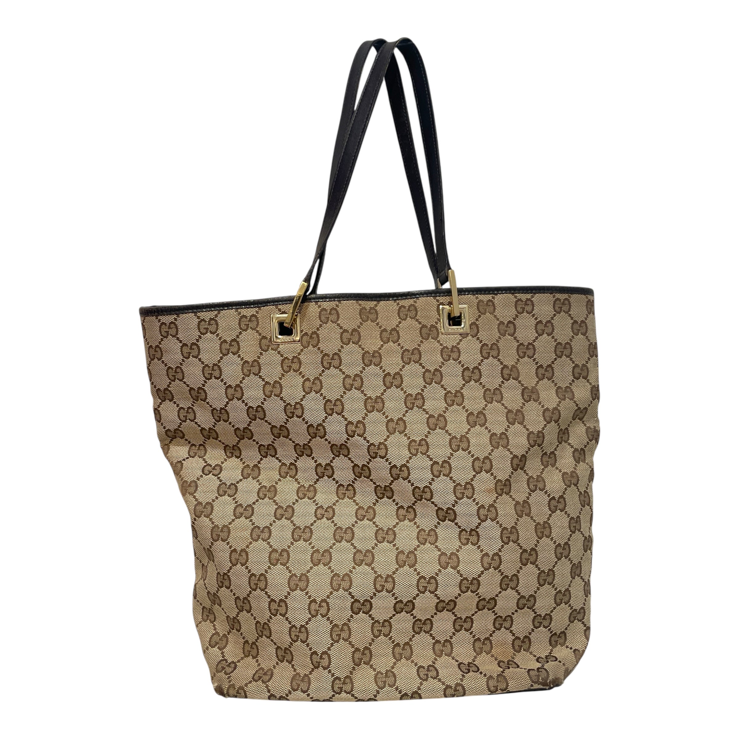 GUCCI/Tote Bag/Monogram/Cotton/CML/Vintage GG Tote view 1
