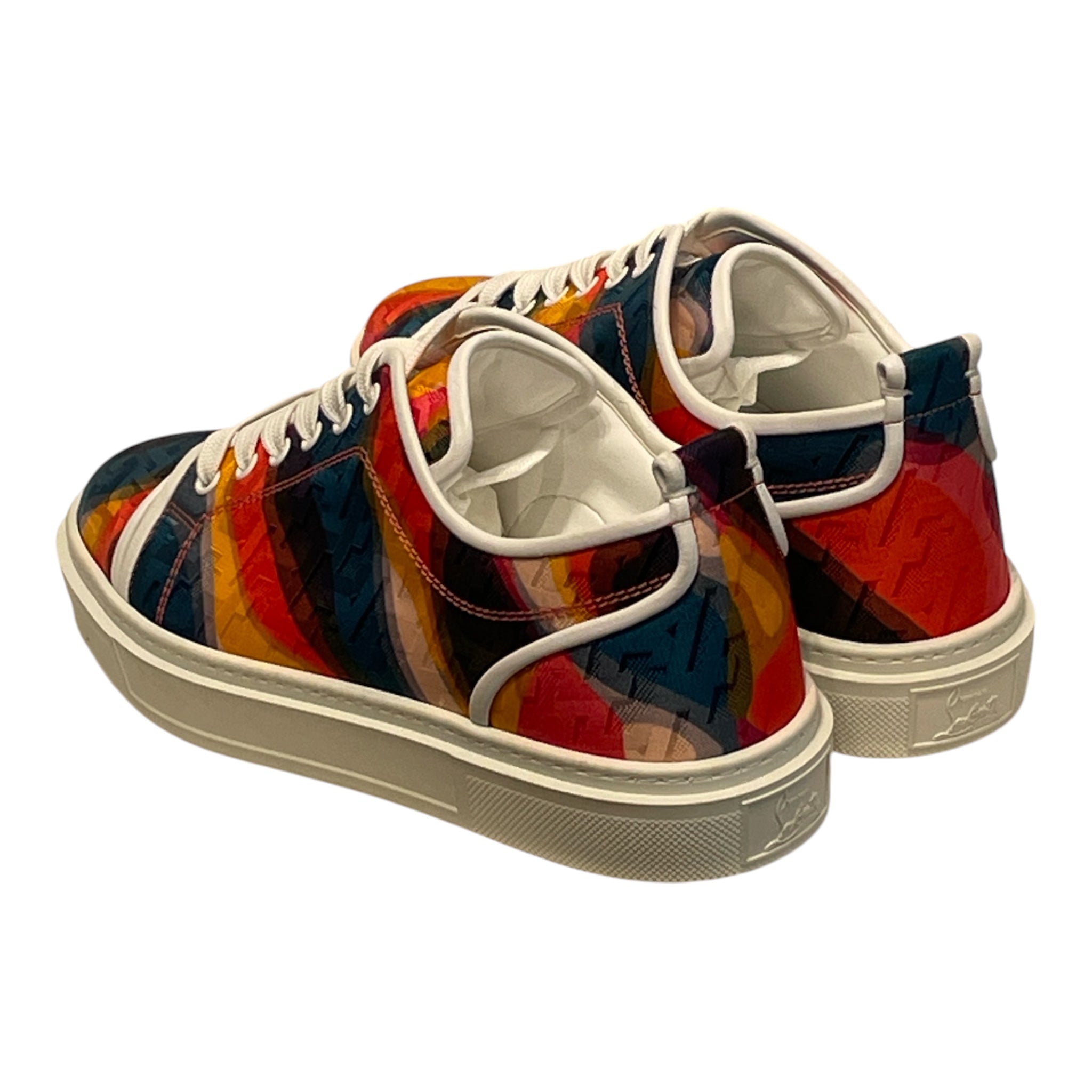 Christian Louboutin/Low-Sneakers/EU 42.5/All Over Print/Cotton/MLT/Adolon Junior view 2