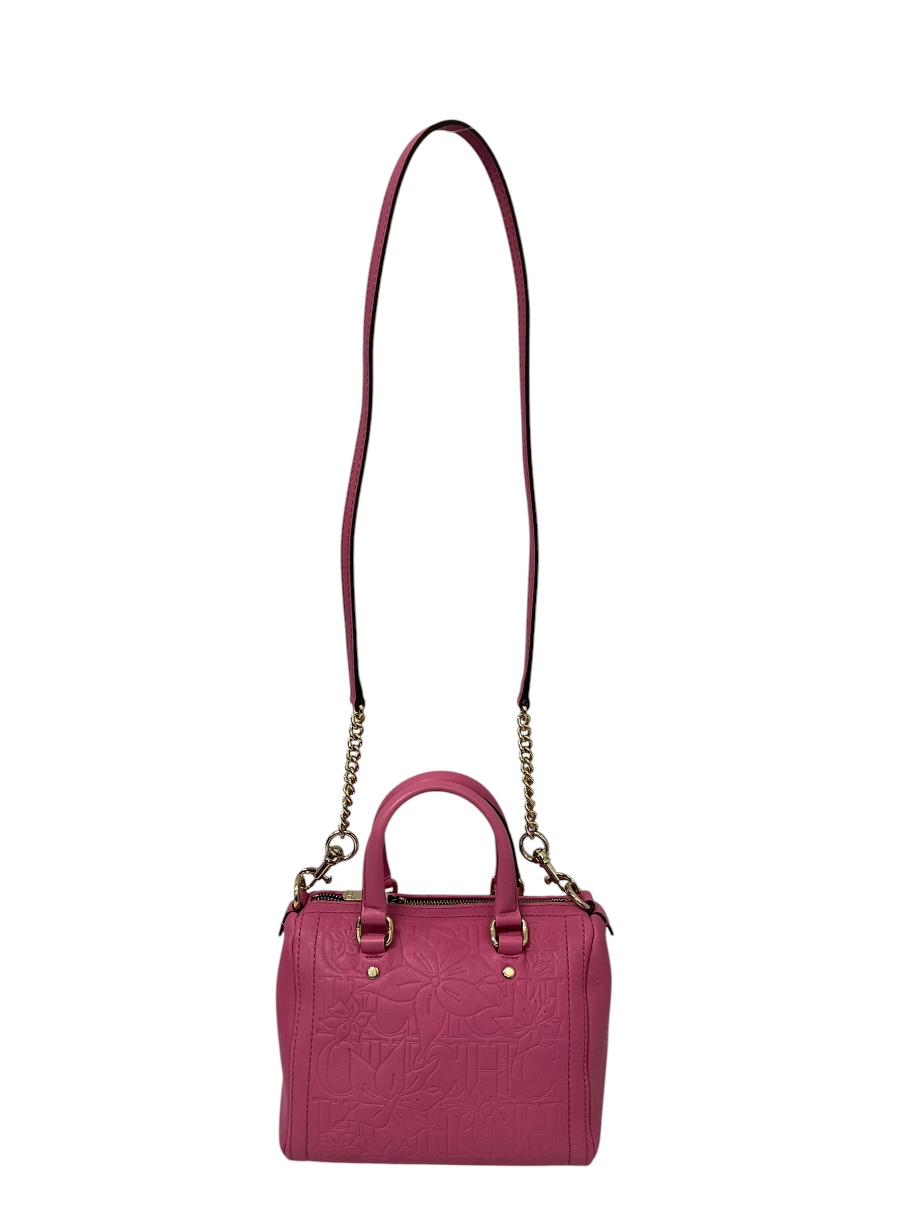 CAROLINA HERRERA/Bag/Leather/PNK/MONOGRAM LEATHER BAG view 1
