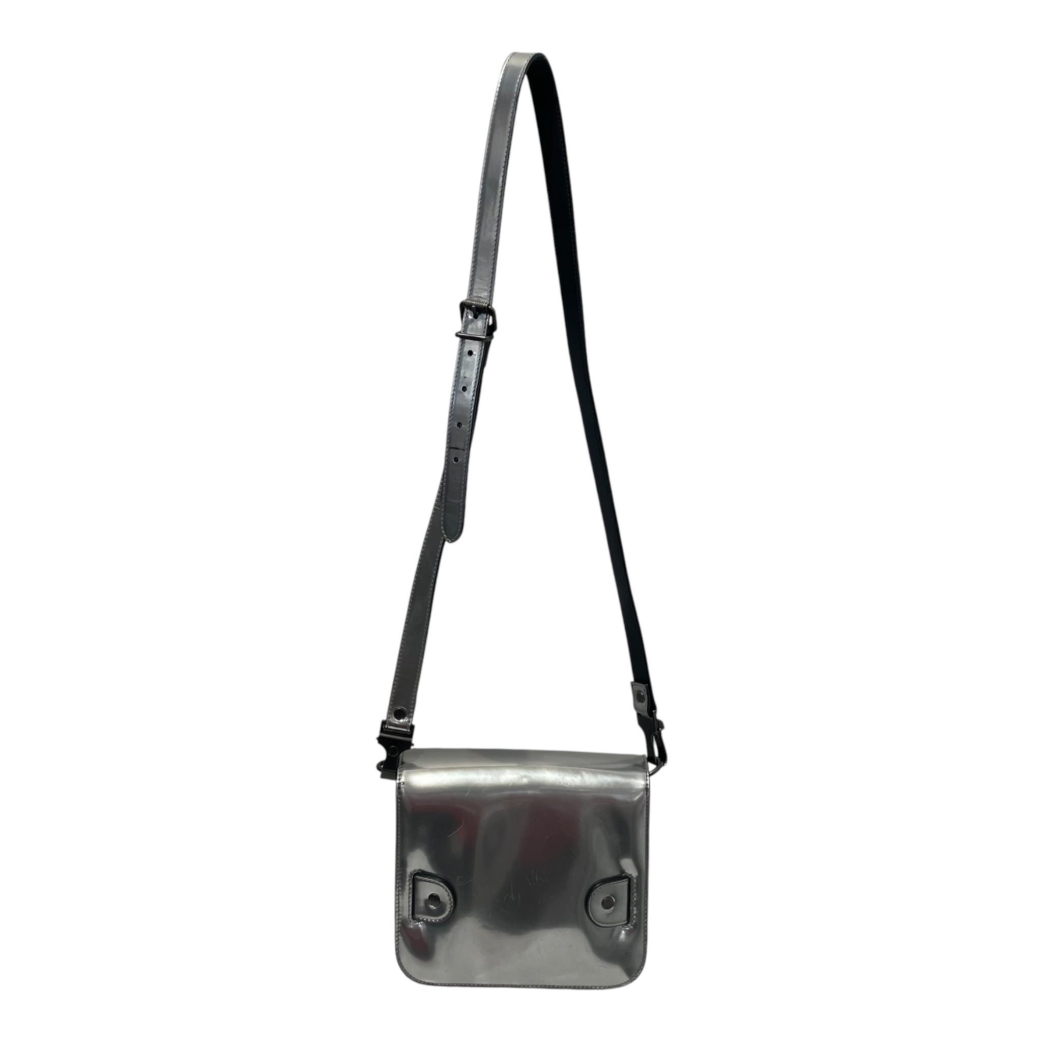 PROENZA SCHOULER/Cross Body Bag/Iridescent/Leather/SLV/PS11 leather crossbody view 2