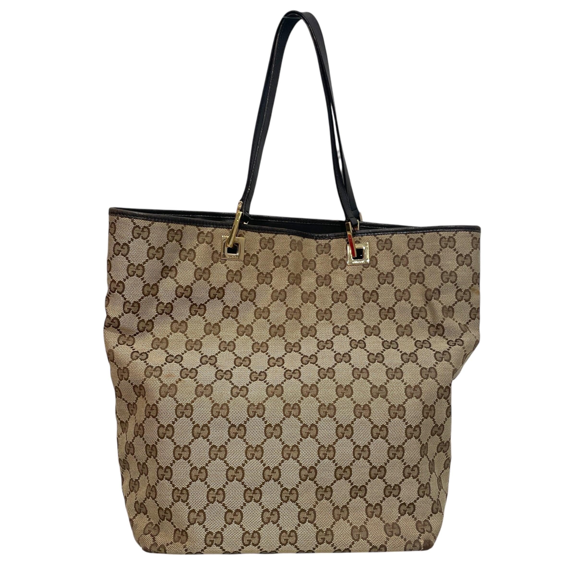 GUCCI/Tote Bag/Monogram/Cotton/CML/Vintage GG Tote view 2