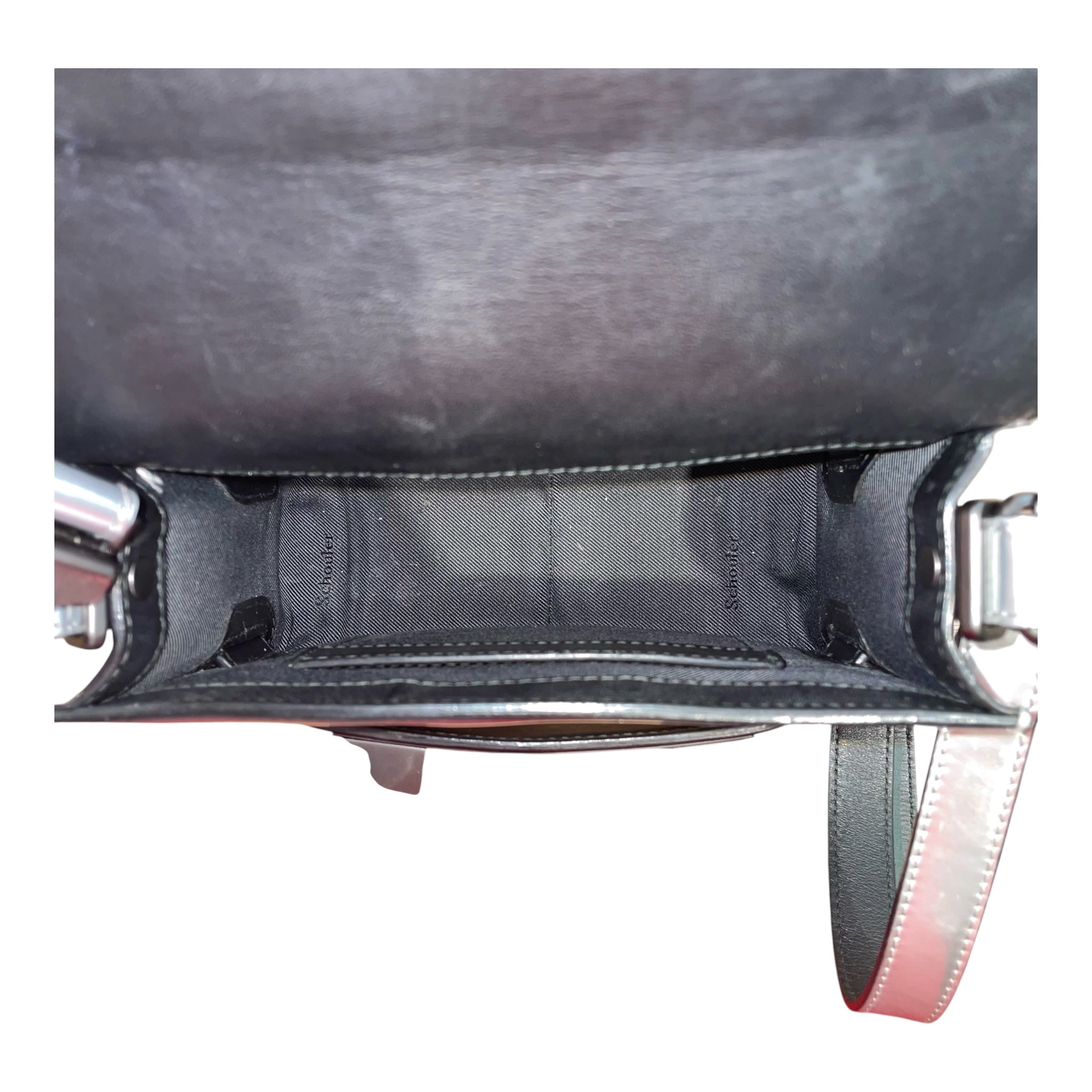 PROENZA SCHOULER/Cross Body Bag/Iridescent/Leather/SLV/PS11 leather crossbody view 5