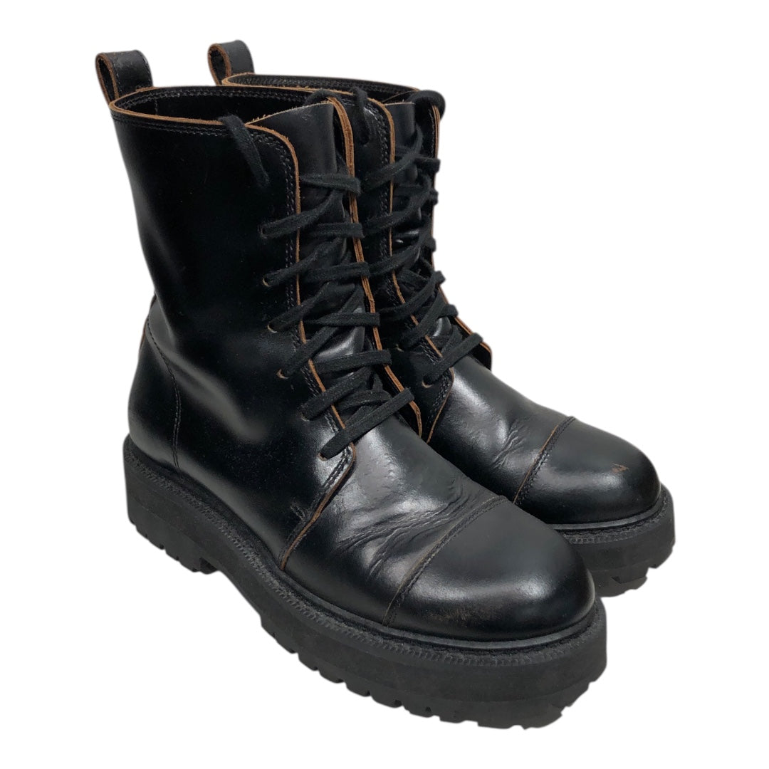 SOMAR/Lace Up Boots/US 9/Leather/BLK/GRUNT BOOT view 1