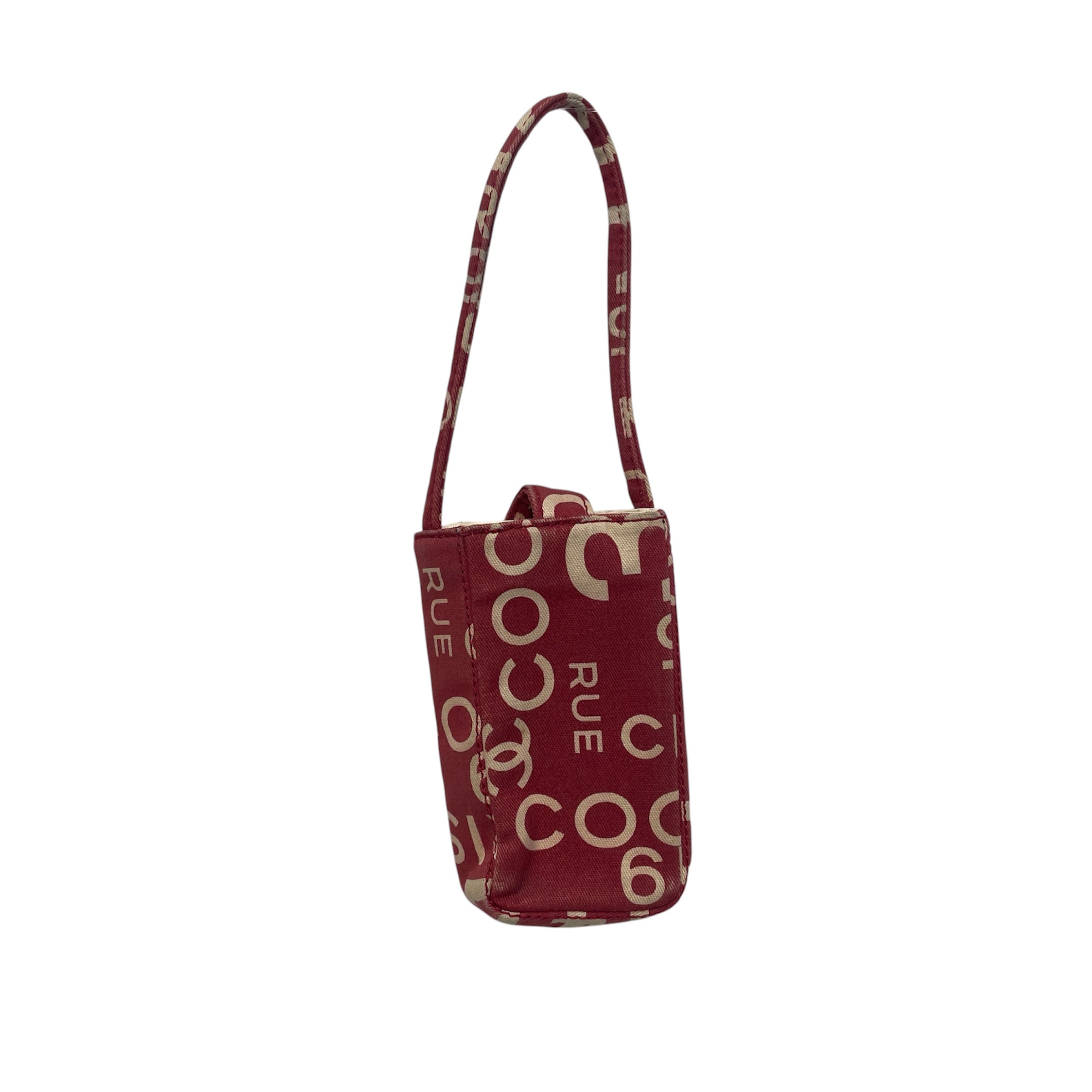 CHANEL/Pouch/All Over Print/Cotton/RED/Rue Cambon Phone Holder view 2