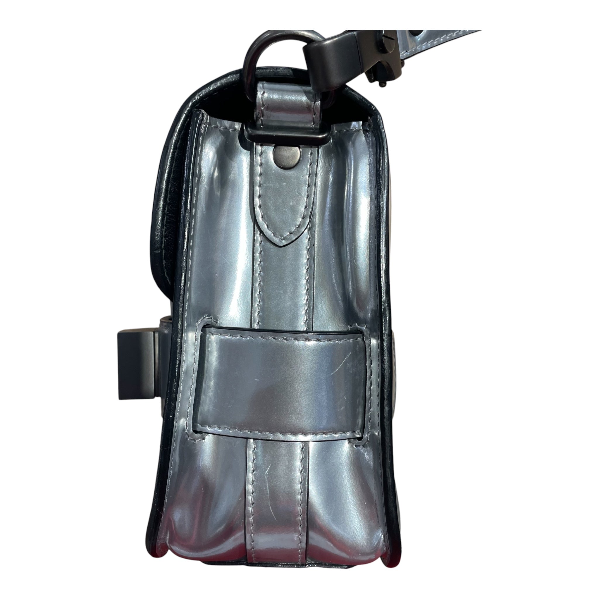 PROENZA SCHOULER/Cross Body Bag/Iridescent/Leather/SLV/PS11 leather crossbody view 7