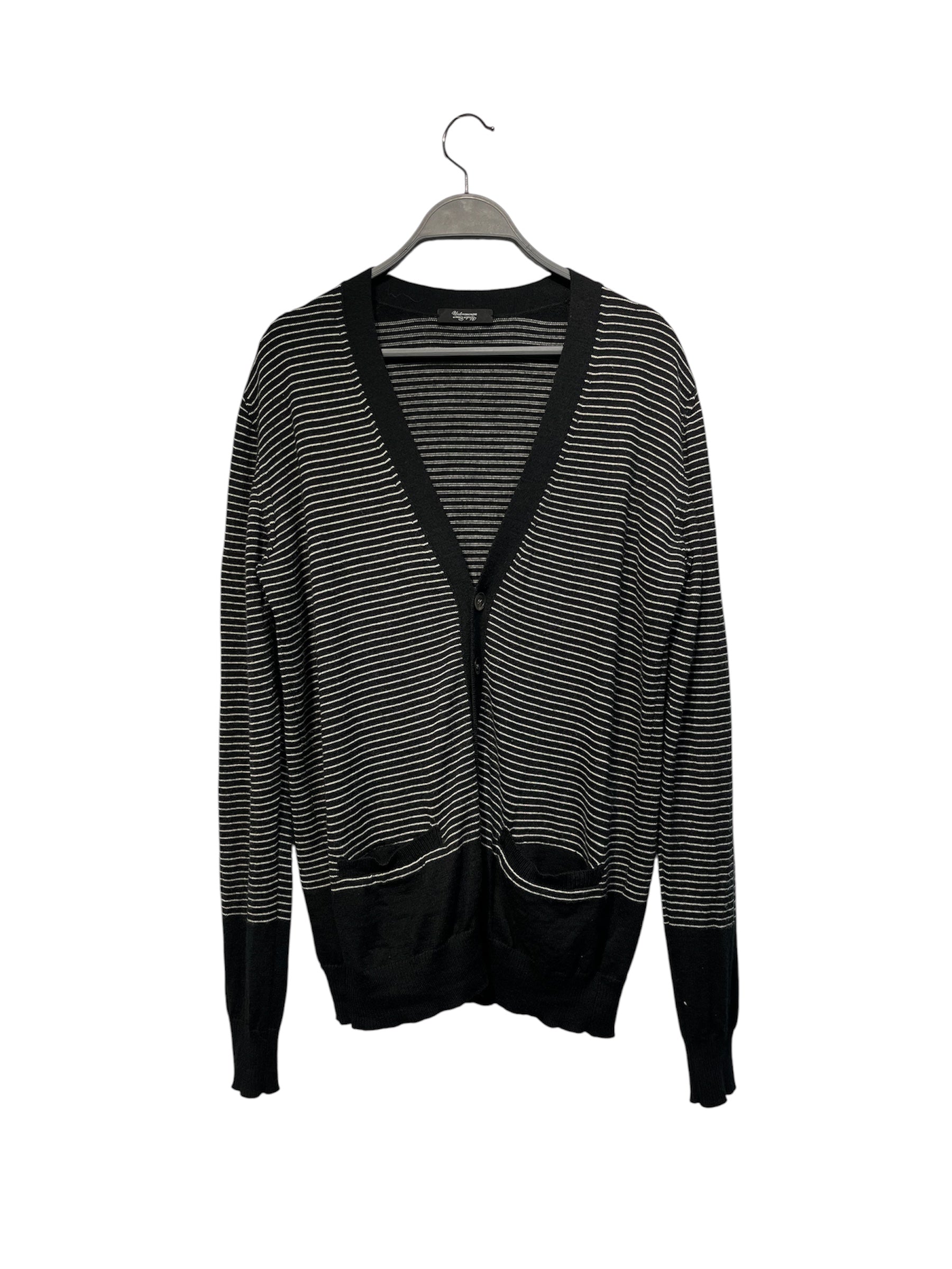 UNDERCOVERISM/Cardigan/M/Stripe/Cotton/BLK/ view 1
