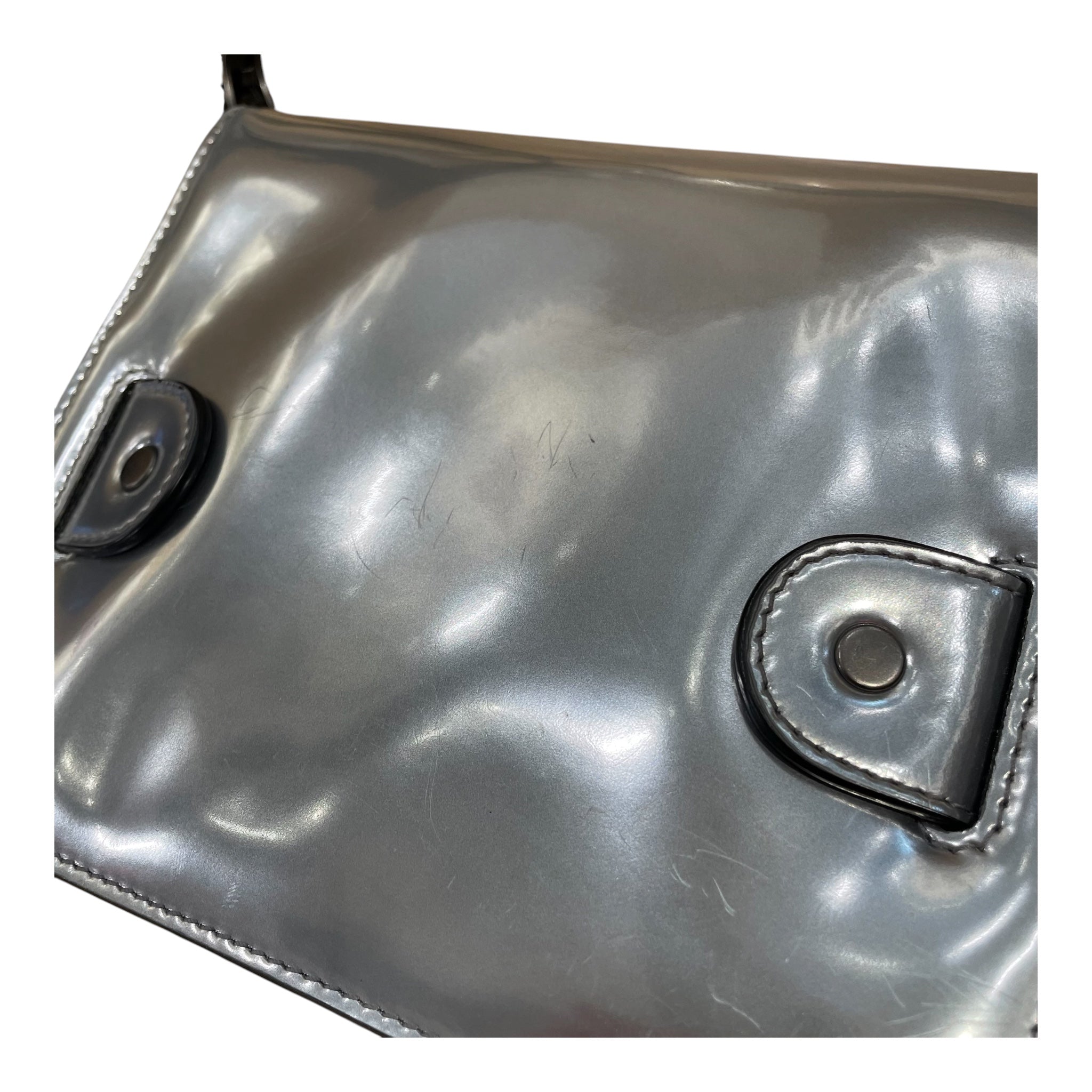 PROENZA SCHOULER/Cross Body Bag/Iridescent/Leather/SLV/PS11 leather crossbody view 11