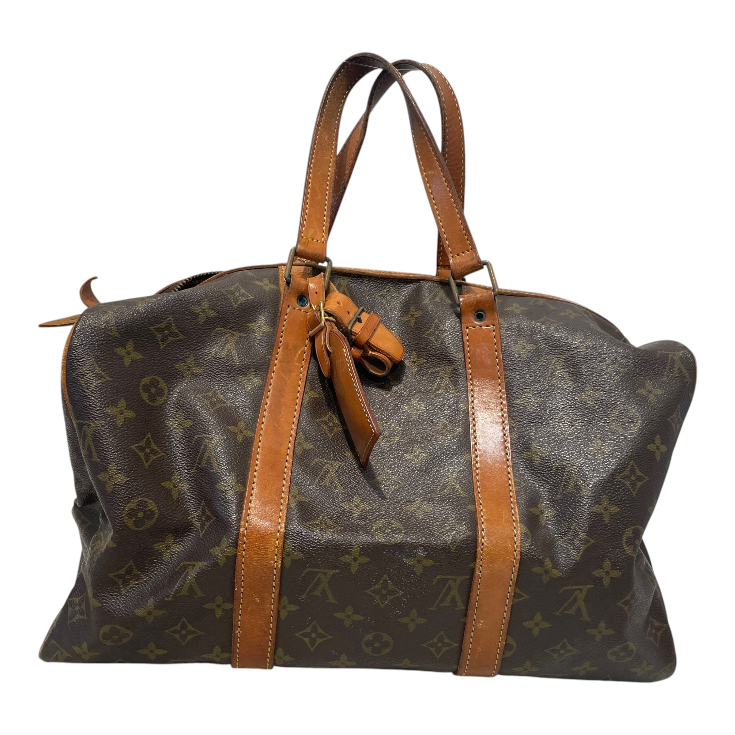 LOUIS VUITTON/Luggage/Monogram/Leather/BRW/Keepall view 4