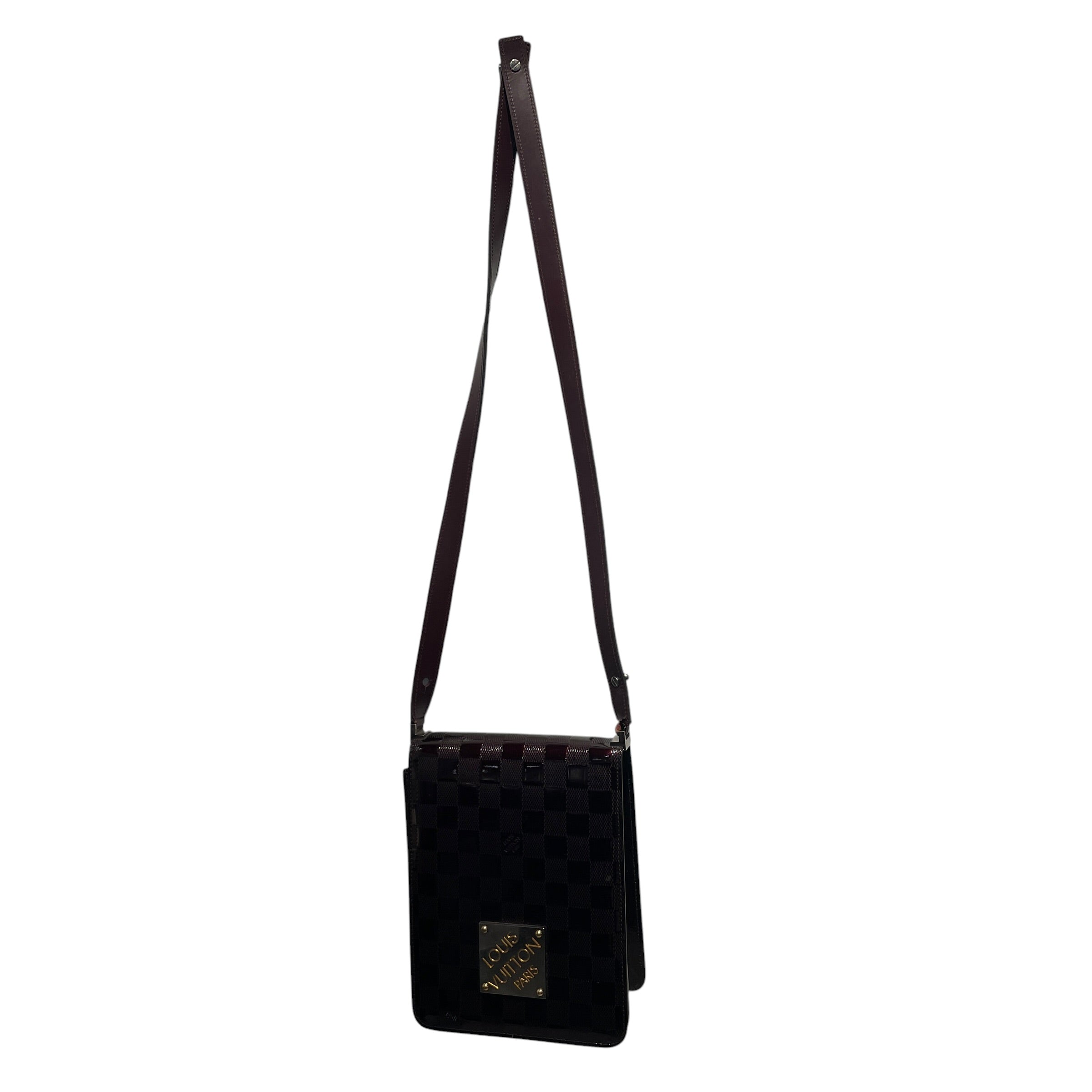 LOUIS VUITTON/Hand Bag/Leather/BRD/damier vernis view 1
