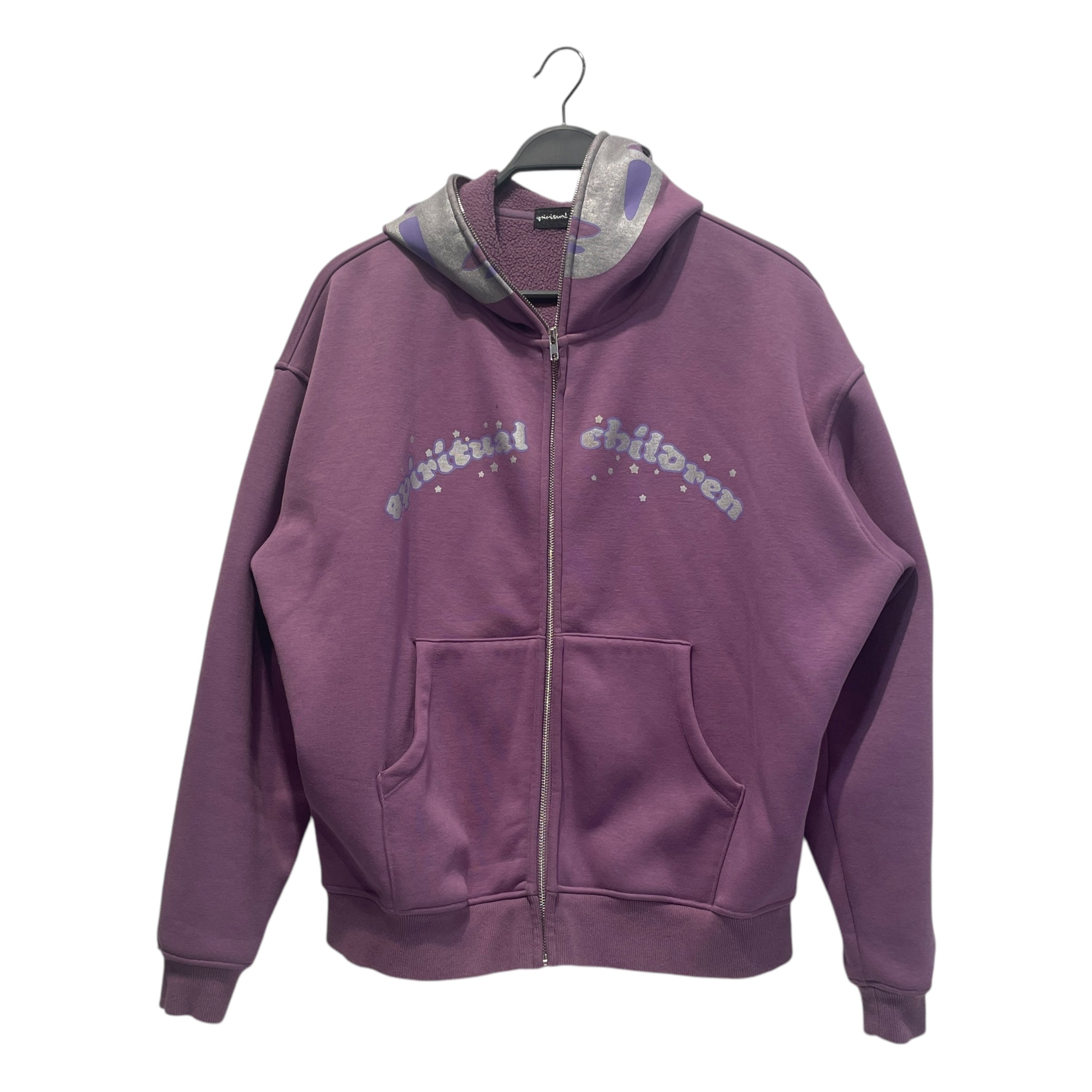 Spiritual Children/Zip Up Hoodie/L/Cotton/PPL/Zip ahood view 1