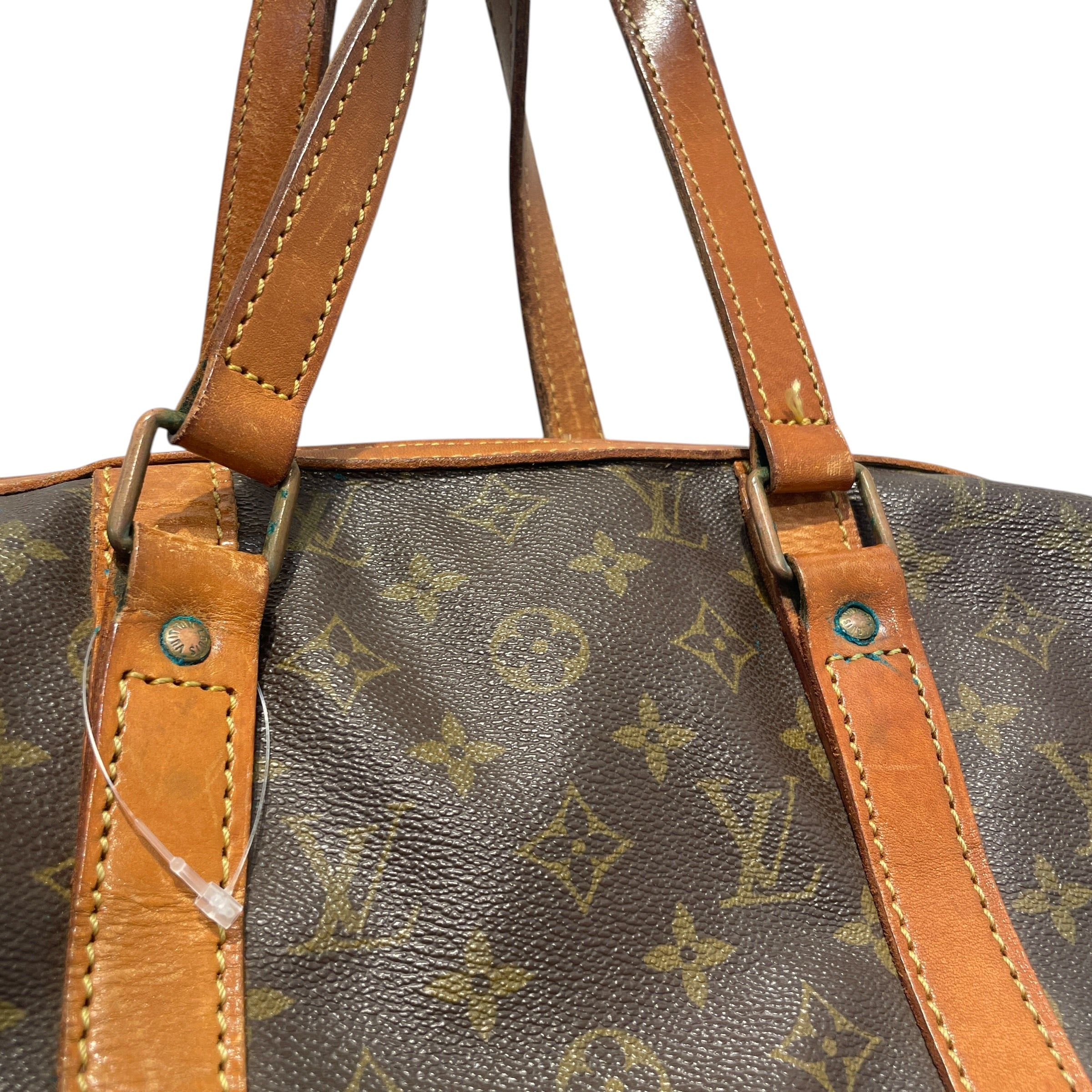 LOUIS VUITTON/Luggage/Monogram/Leather/BRW/Keepall view 8