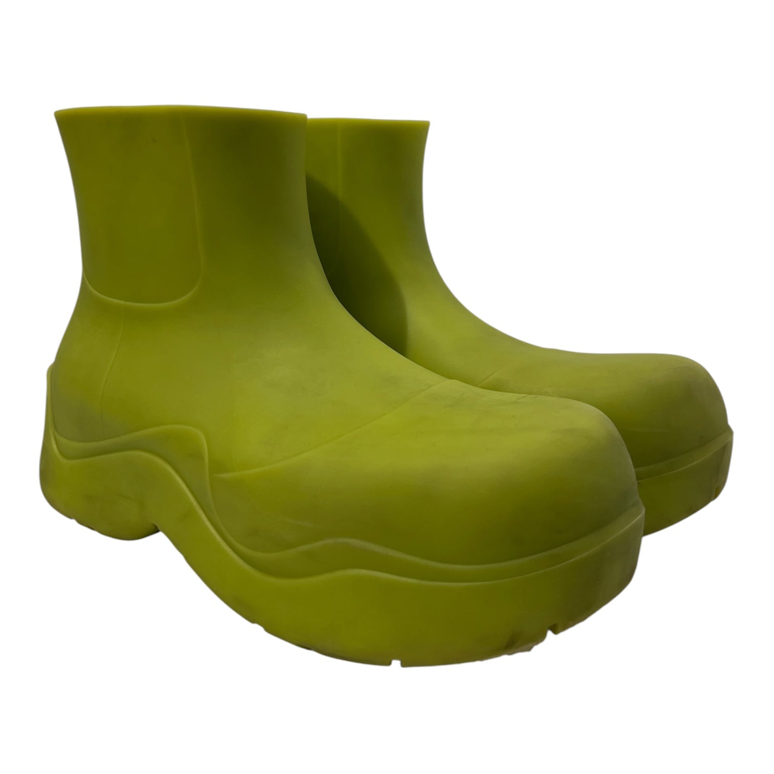 BOTTEGA VENETA/Rain Boots/US 10/GRN/KIWI GREEN PUDDLE ANKLE BOOTS view 1