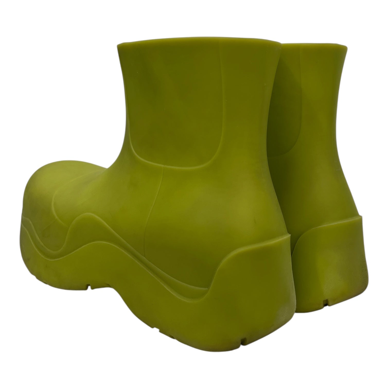BOTTEGA VENETA/Rain Boots/US 10/GRN/KIWI GREEN PUDDLE ANKLE BOOTS view 2