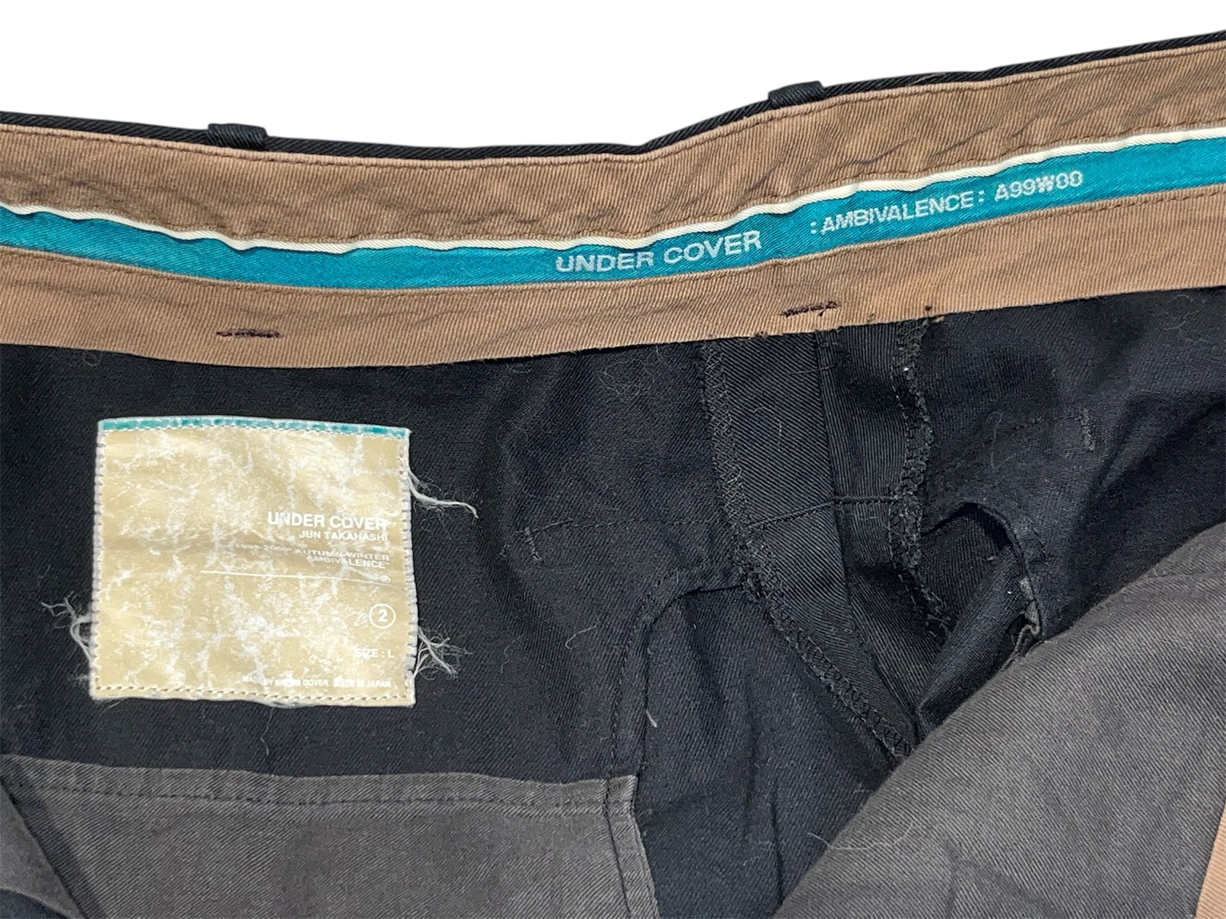 UNDERCOVER/Slacks/L/Cotton/NVY/ view 3
