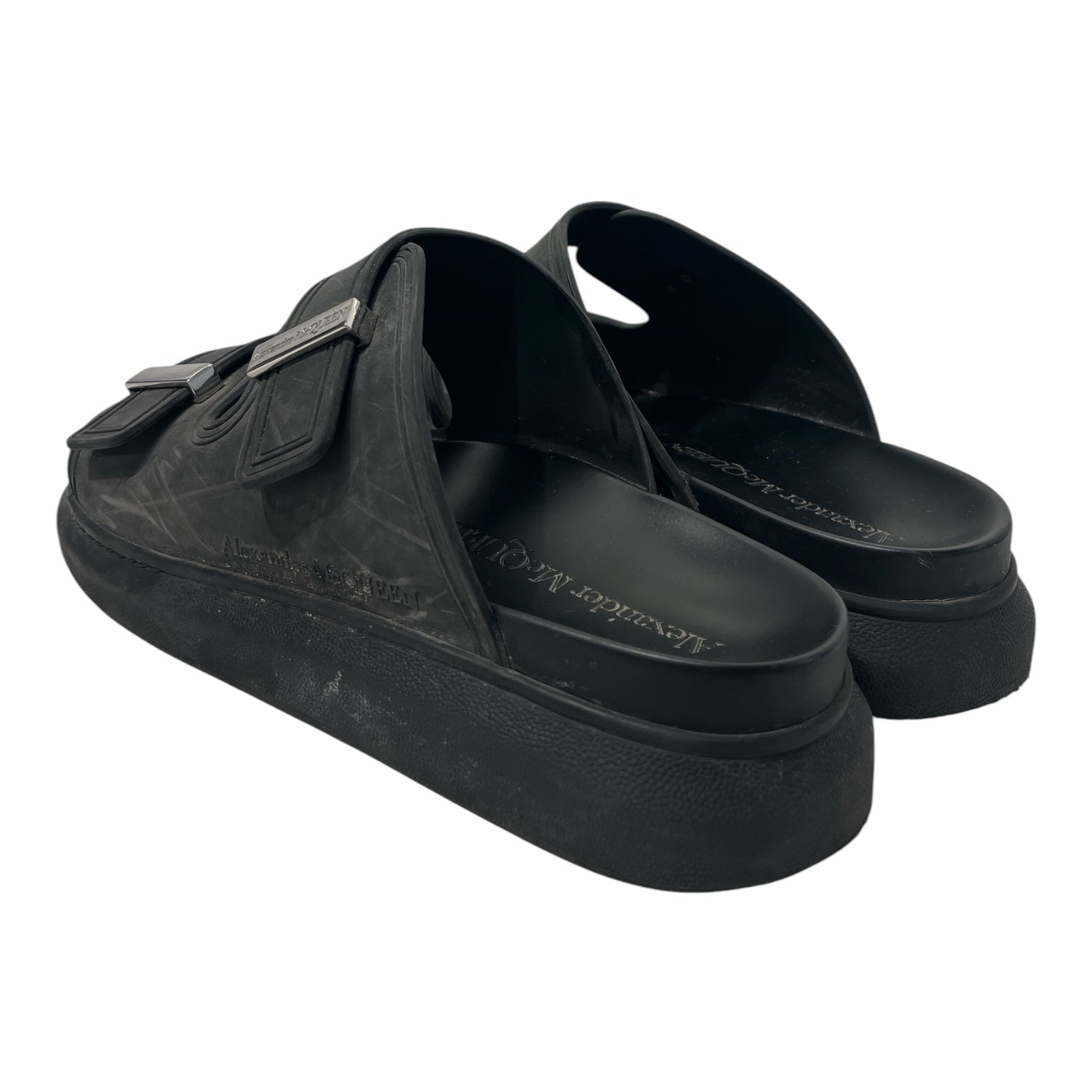 Alexander McQueen/Sandals/Leather/BLK/HYBRID SLIDE view 2