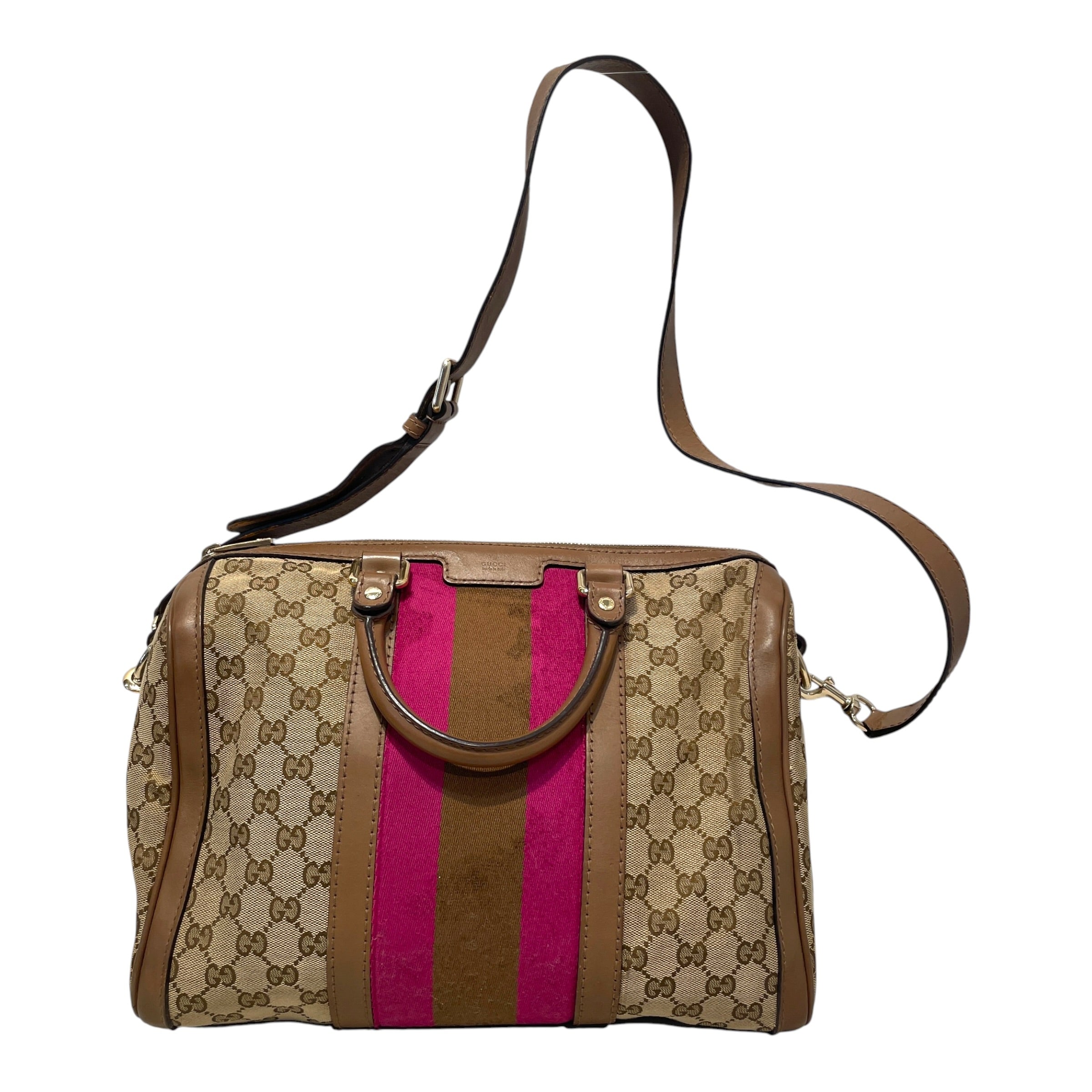 GUCCI/Boston Bag/Monogram/Gucissima Boston Stripped  Bag view 2