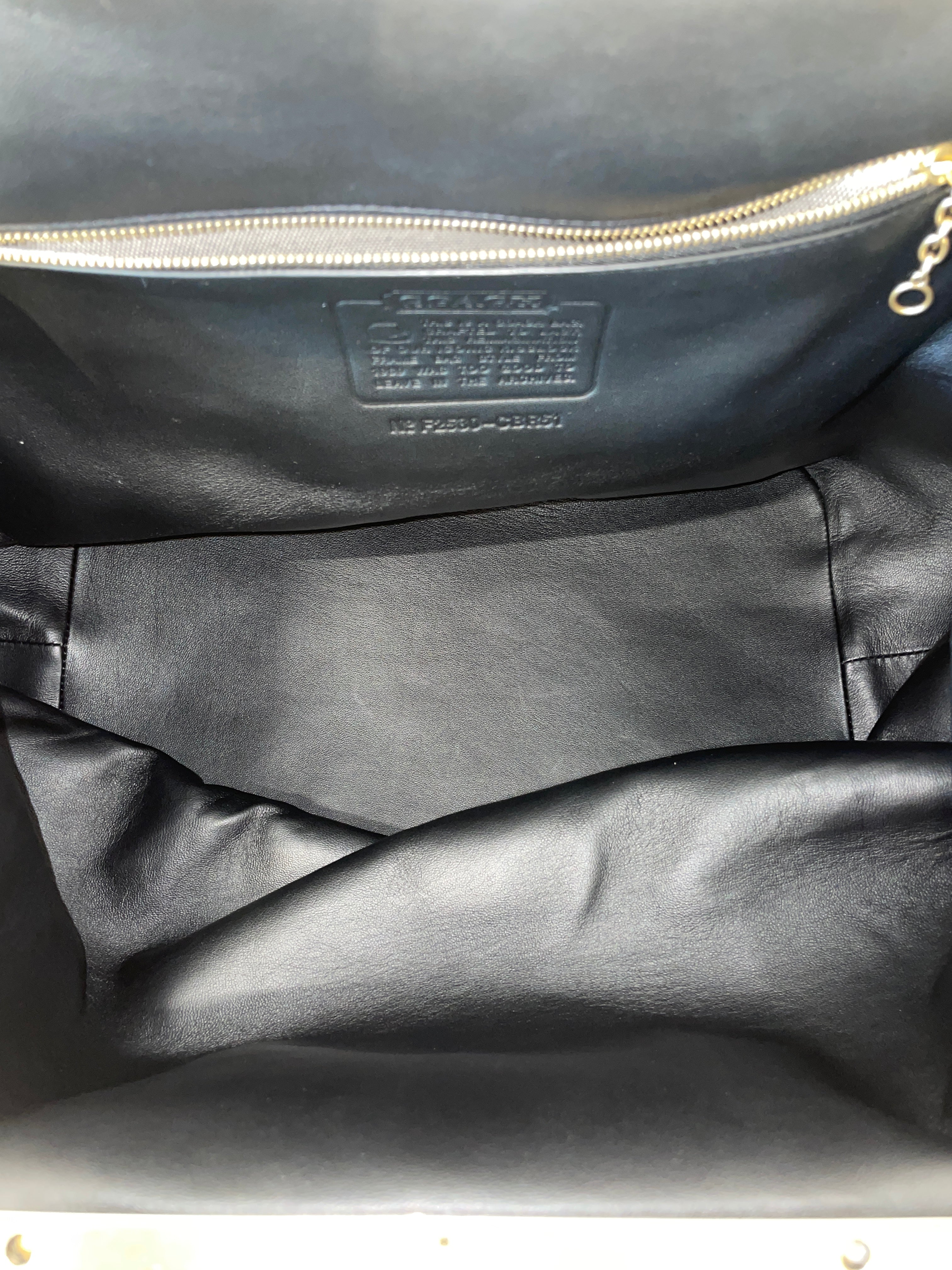 COACH/Hand Bag/Leather/BLK/LARGE KISSLOCK view 5