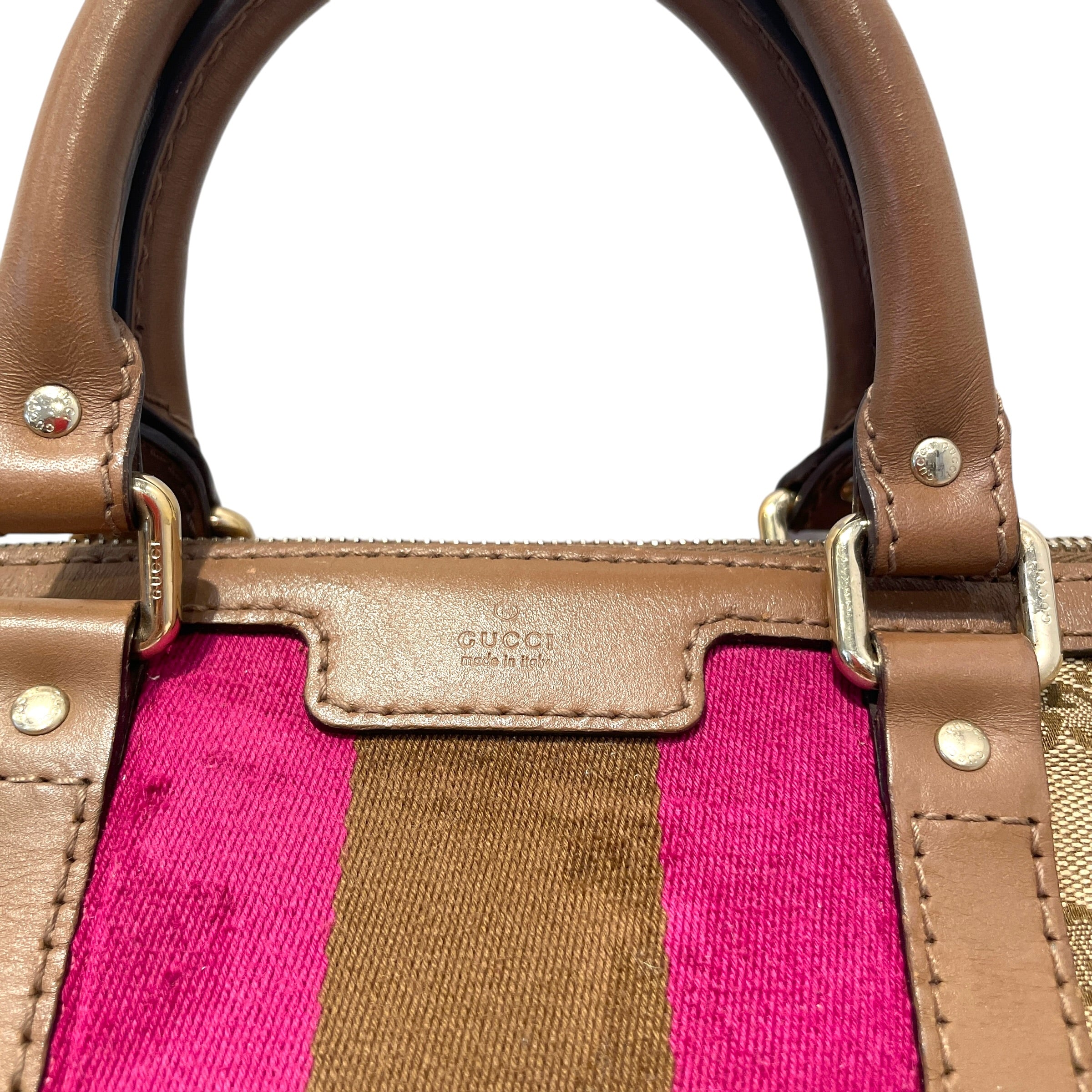 GUCCI/Boston Bag/Monogram/Gucissima Boston Stripped  Bag view 3