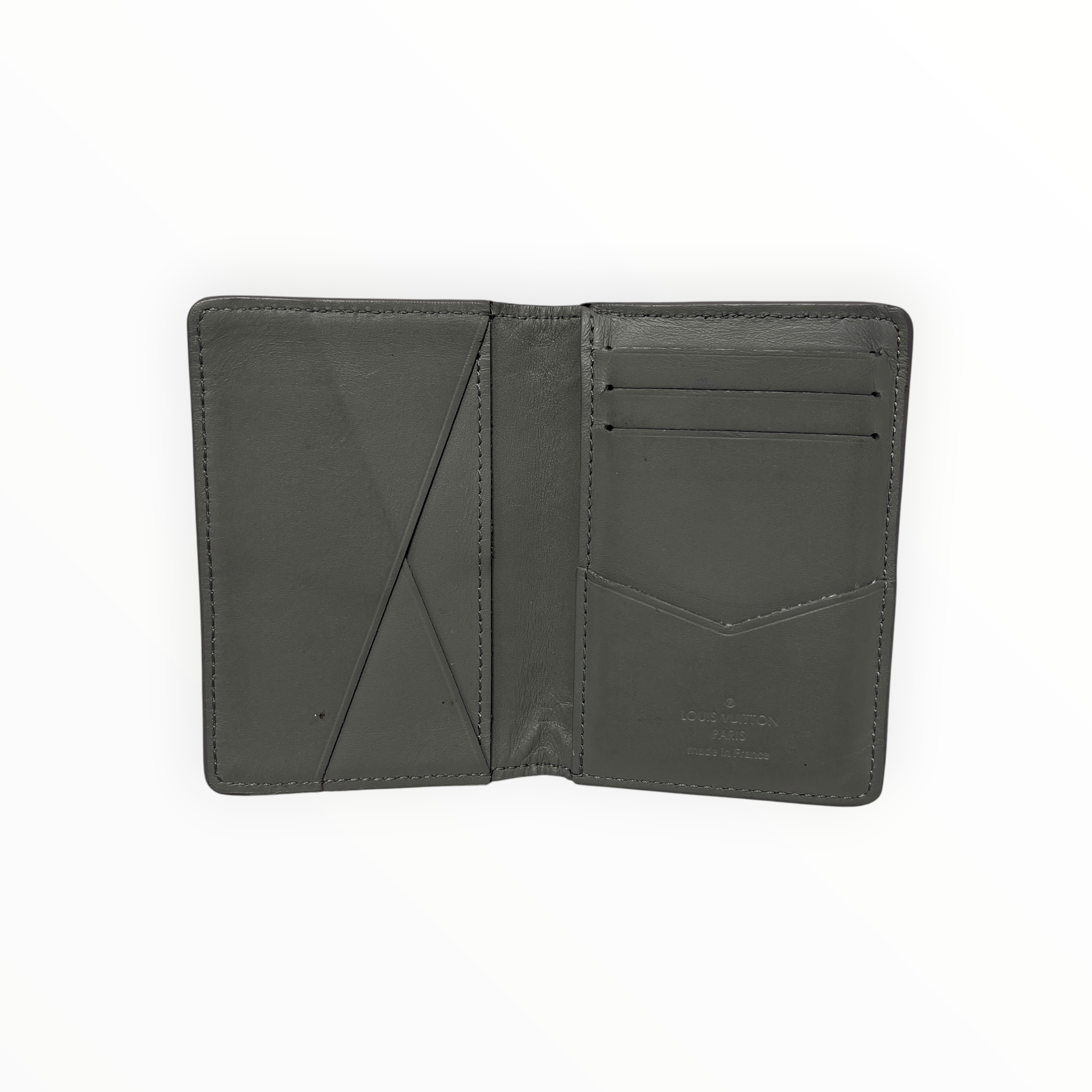 LOUIS VUITTON/Bifold Wallet/Monogram/Leather/GRY/M's/Calfskin Anthracite Gray LV view 2