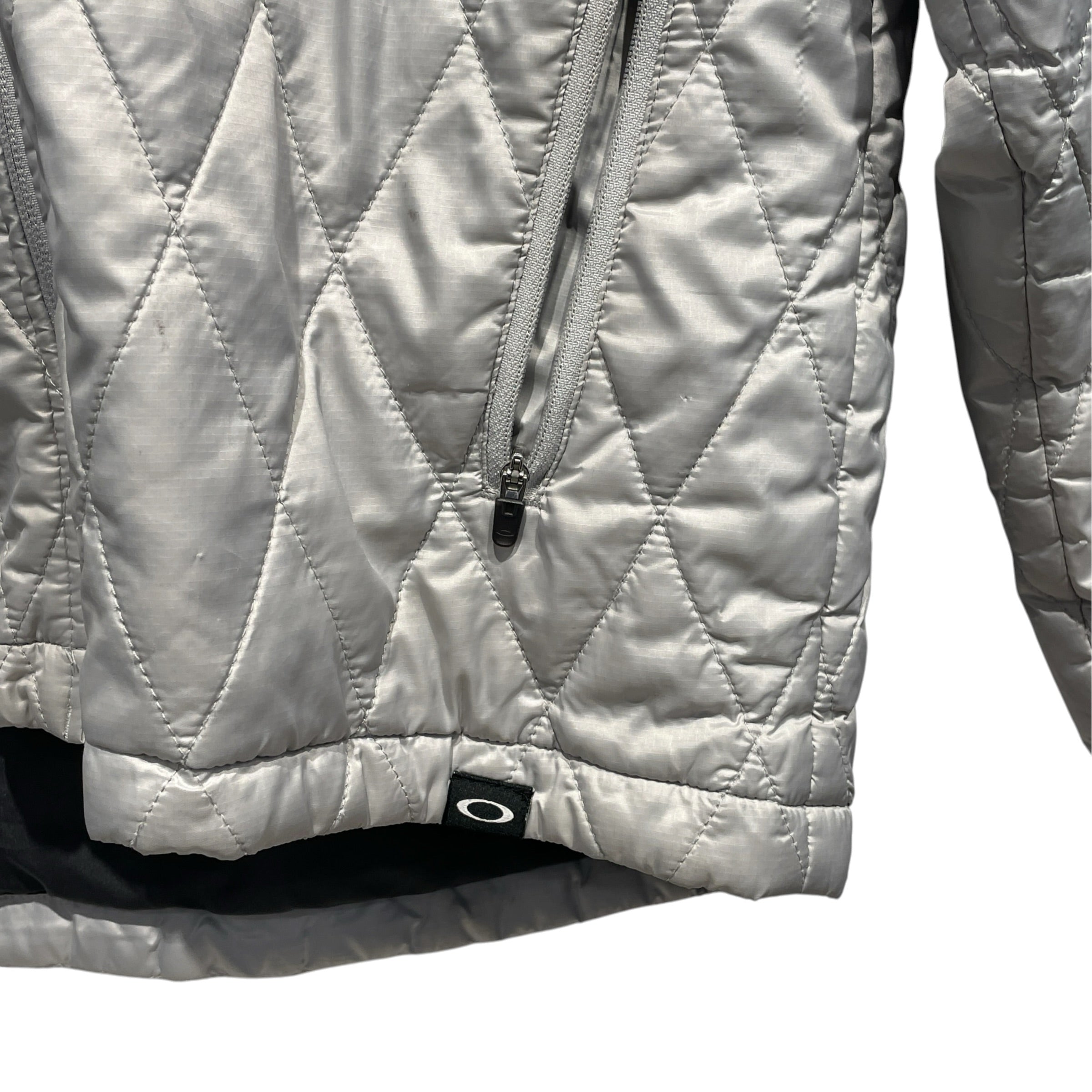 OAKLEY/Quilted Jkt/M/Nylon/GRY/ view 3