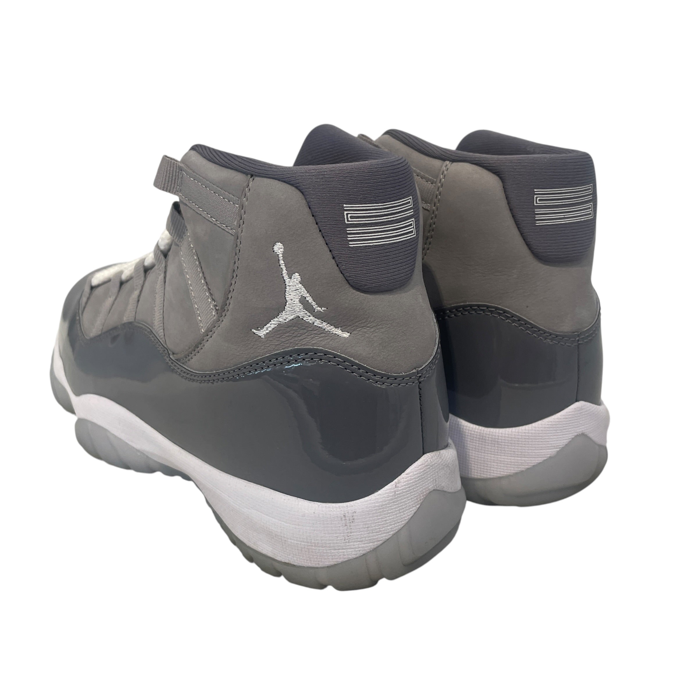 JORDAN BRAND/Hi-Sneakers/US 8.5/Leather/SLV/11 Retro Cool Grey view 2
