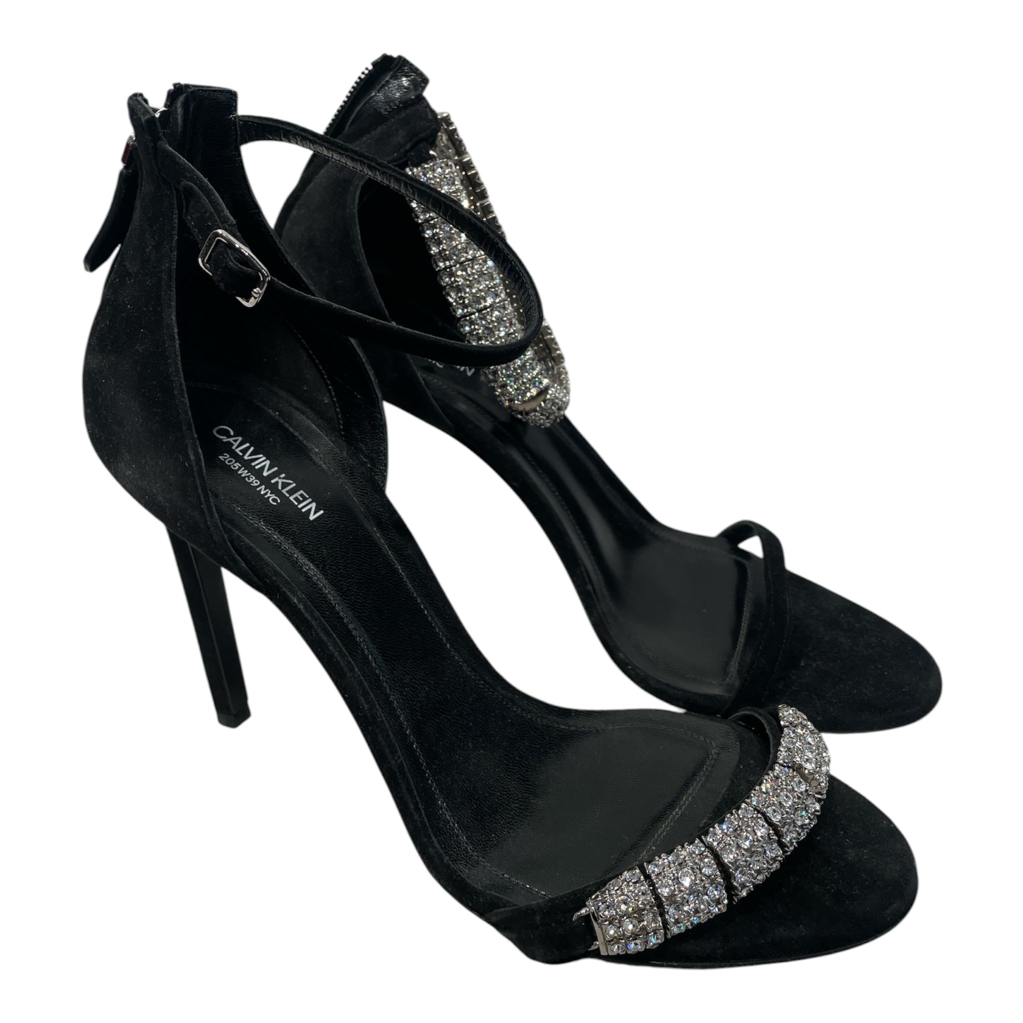 Calvin Klein 205W39NYC/Heels/EU 40/Suede/BLK/CAMELLE CRYSTAL view 1