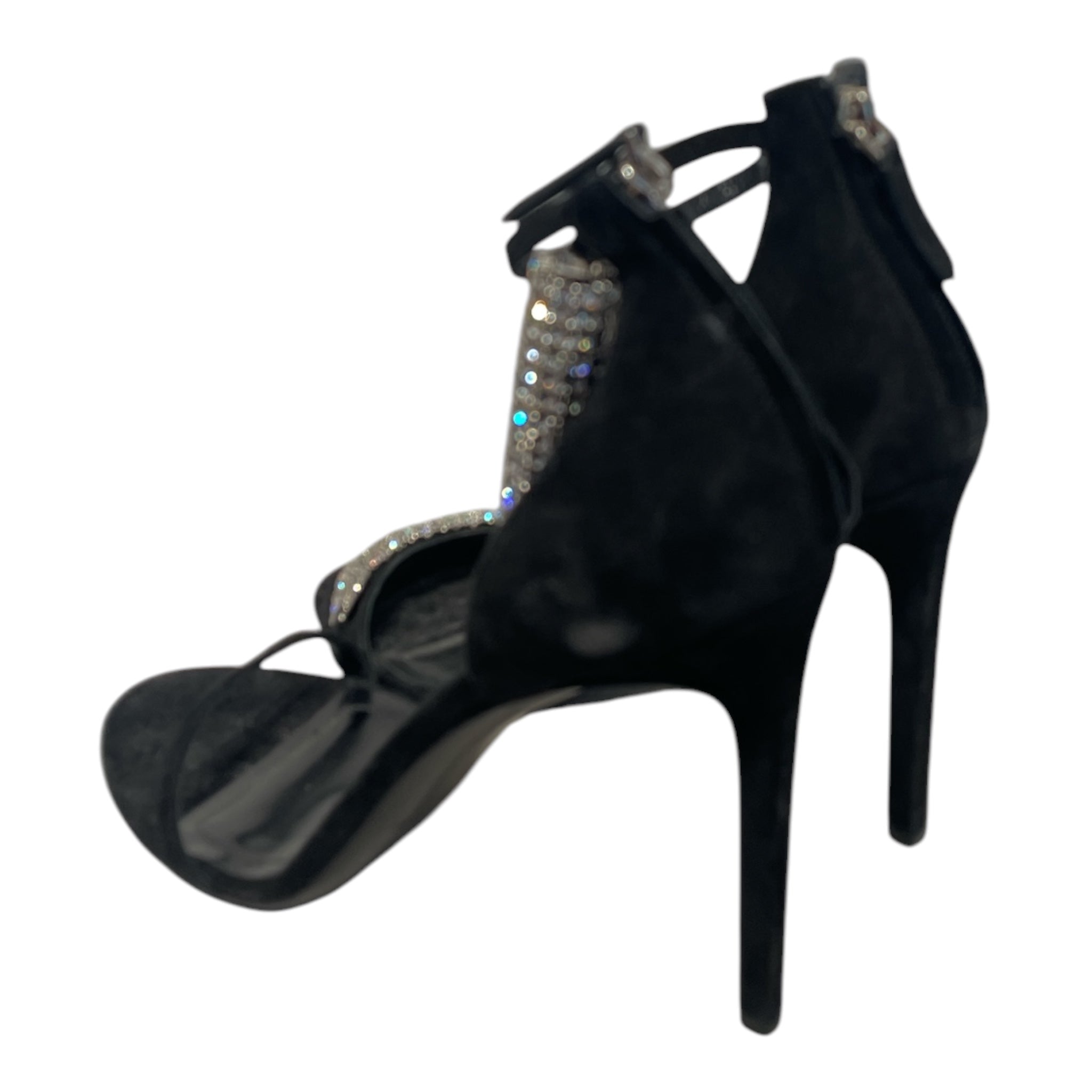 Calvin Klein 205W39NYC/Heels/EU 40/Suede/BLK/CAMELLE CRYSTAL view 2