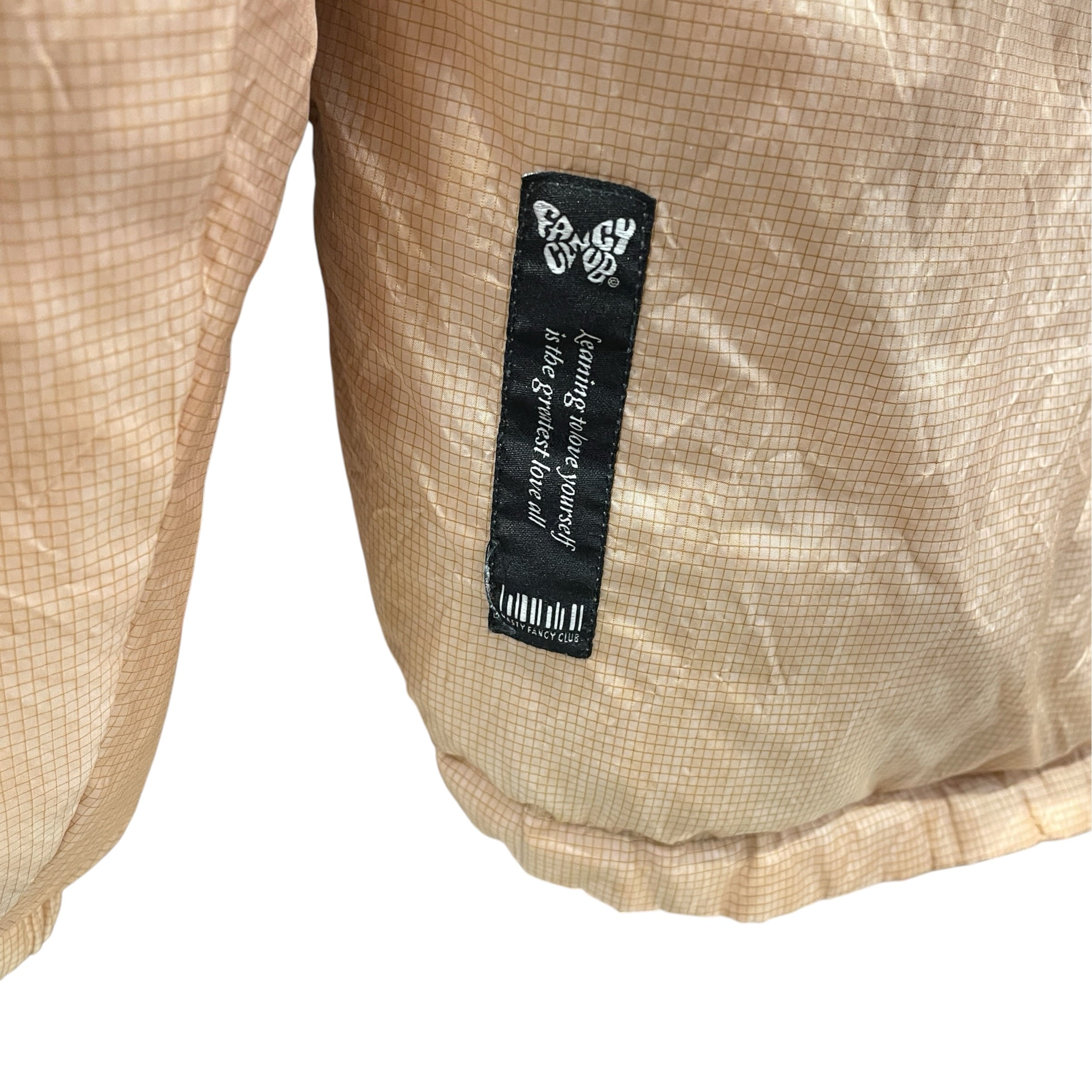 REVERSIBLE PUFFER FANCY/Puffer Jkt/M/Nylon/ORN/GRID PATTERN PUFFER view 4