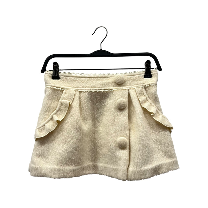 LIZ LISA/Skirt/OS/Acrylic/CRM/Fuzzy Skirt