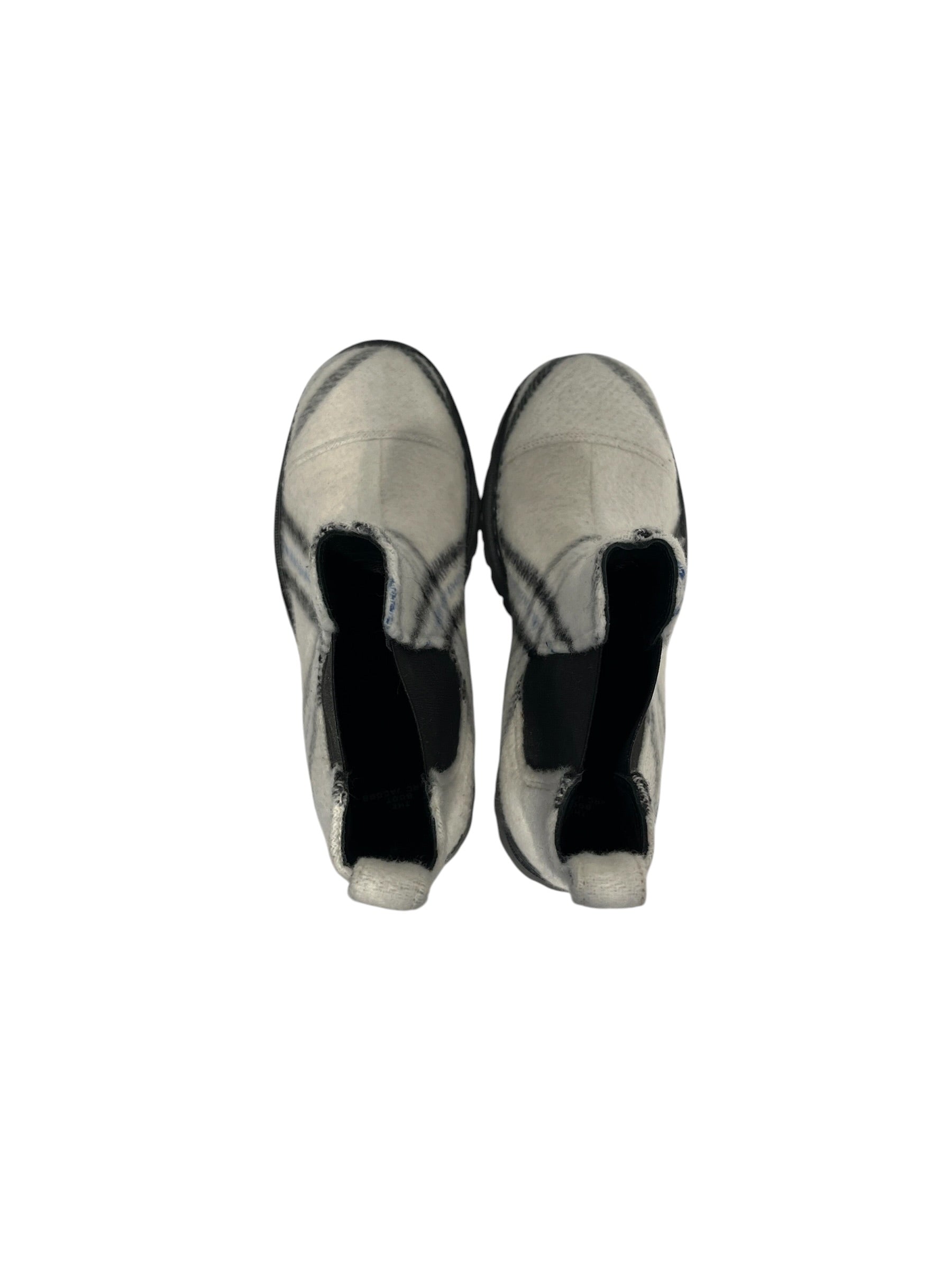 MARC JACOBS/Chelsea Boots/EU 38/Plaid/Wool/WHT/ view 3