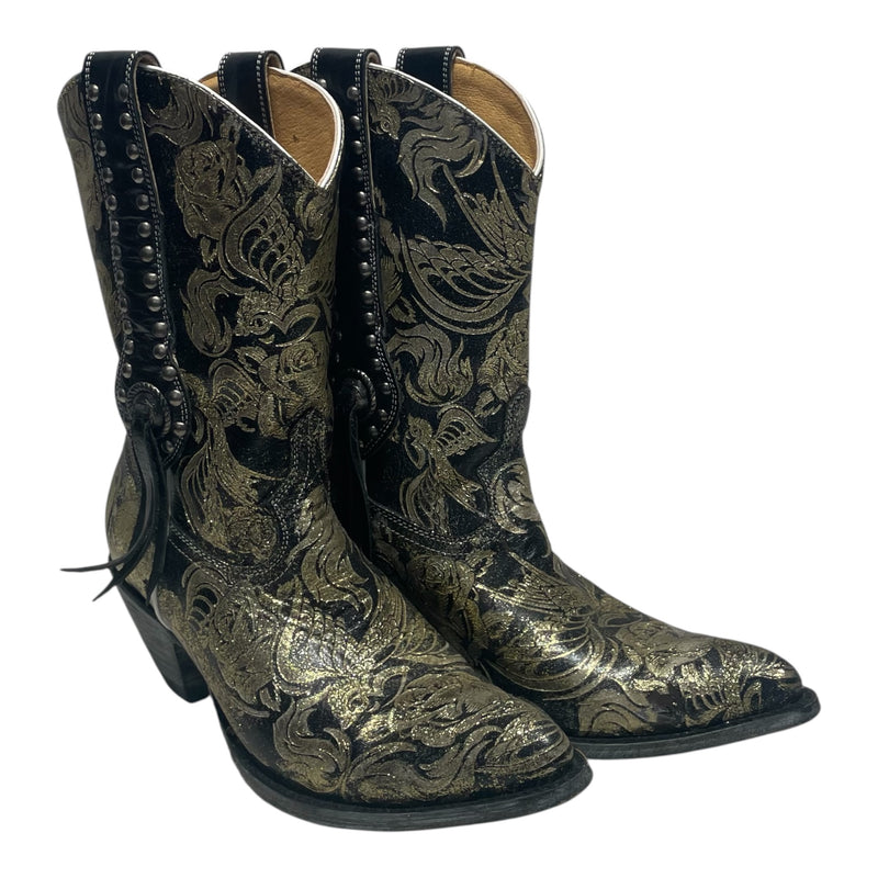 OLD GRINGO/Boots/US 9.5/Leather/BLK/black cow boys