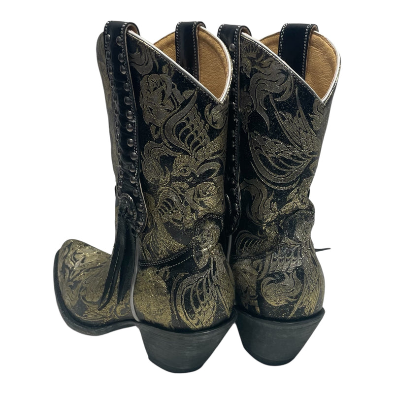 OLD GRINGO/Boots/US 9.5/Leather/BLK/black cow boys