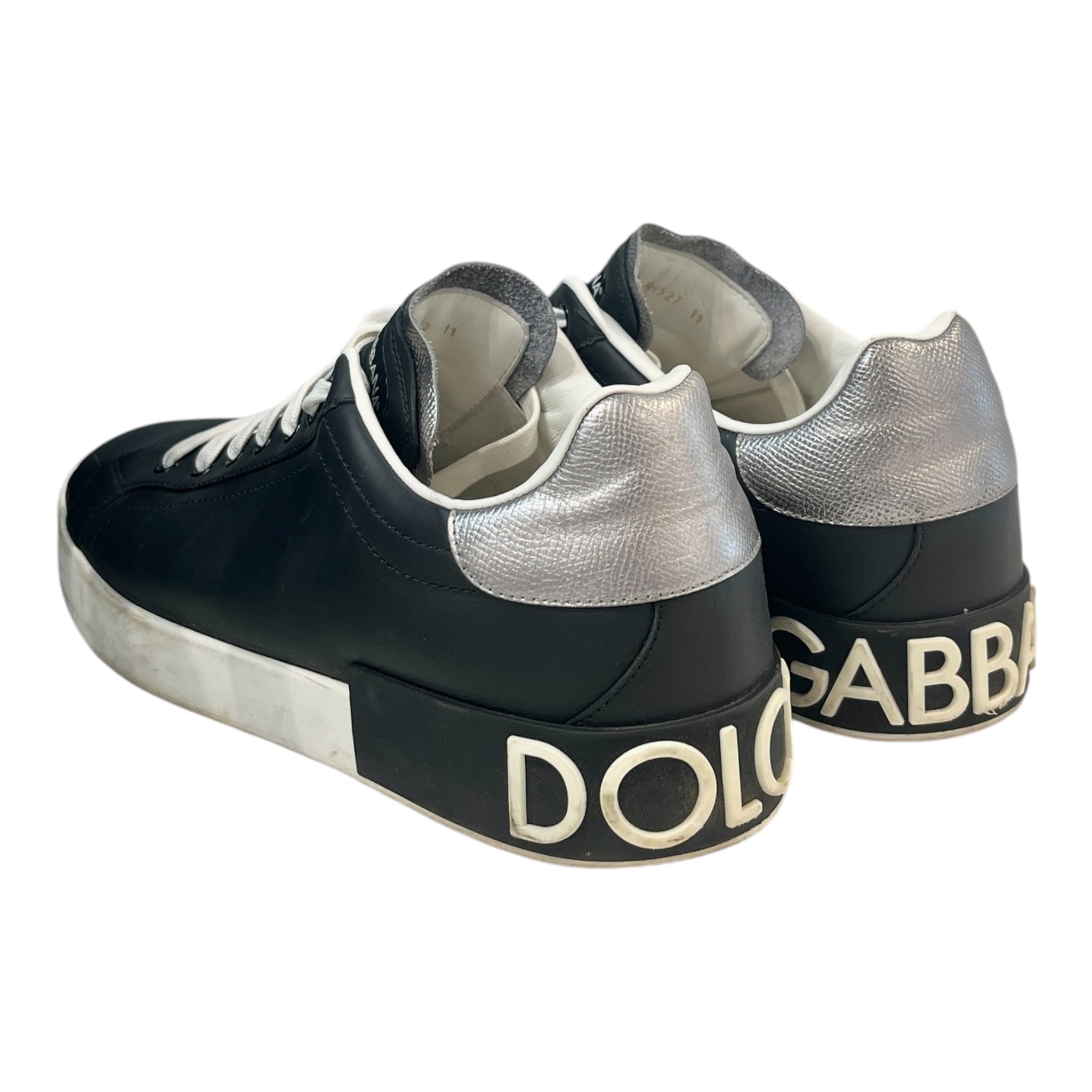 DOLCE&GABBANA/Low-Sneakers/US 11/Leather/BLK/calfskin trainers view 2