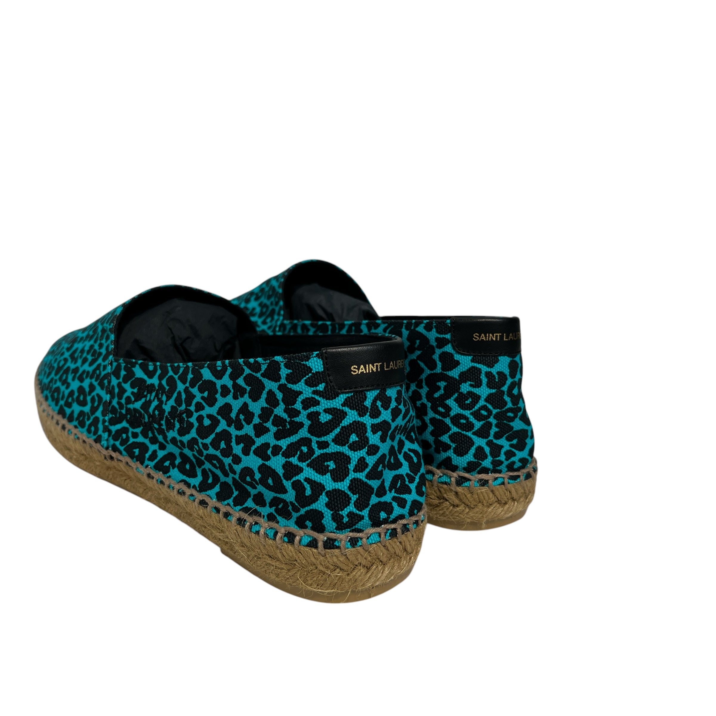 SAINT LAURENT/Espadrilles/EU 45/Leopard/Cotton/BLU/olona stampo view 2