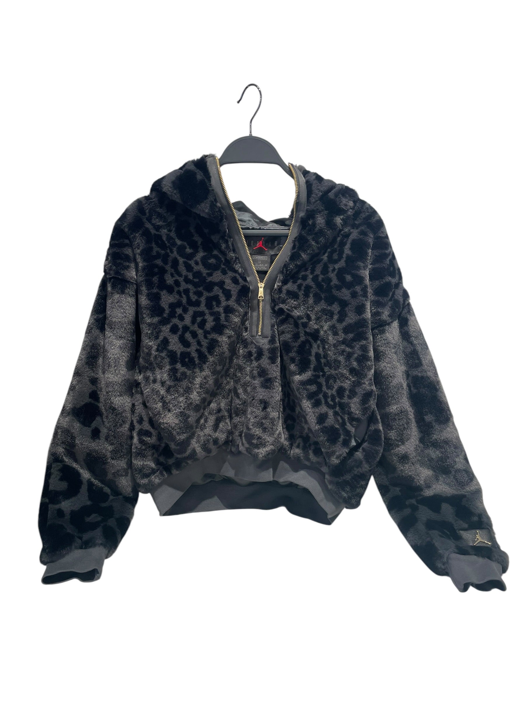 JORDAN BRAND/Zip Up Hoodie/XS/Leopard/BLK/COURT TO RUNWAY LEOPARD view 1