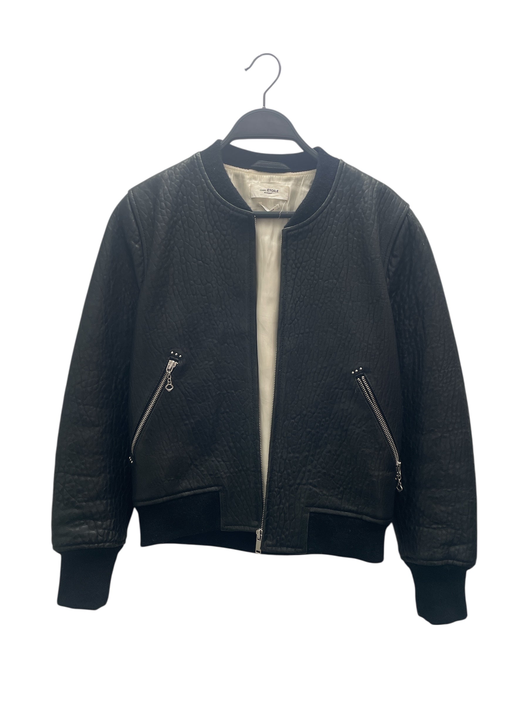 ISABEL MARANT ETOILE/Jacket/36/Leather/BLK/ISABEL MARANT LEATHER BOMBER view 1
