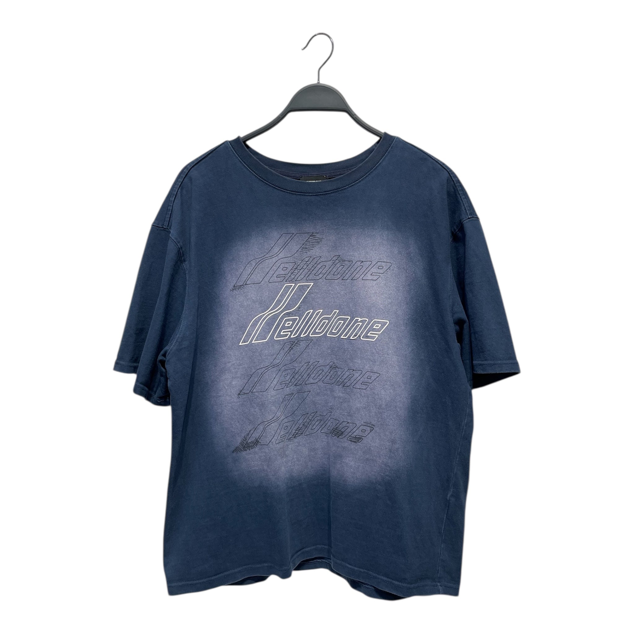 WE11DONE/T-Shirt/S/Cotton/NVY/FADWED GRAPHIC TEE view 1