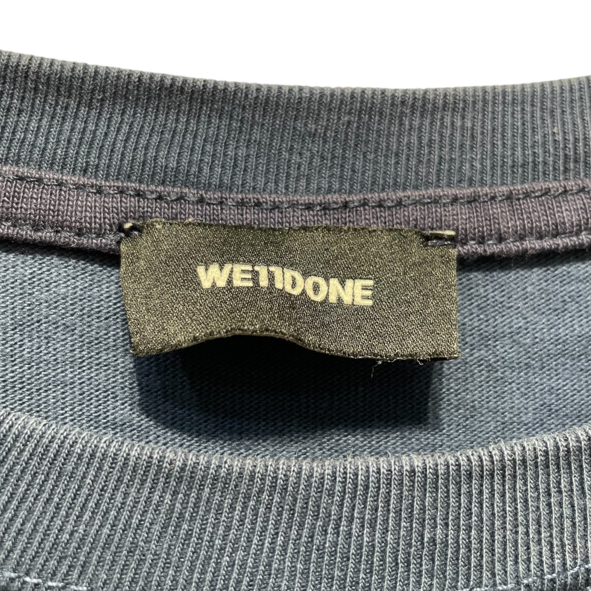 WE11DONE/T-Shirt/S/Cotton/NVY/FADWED GRAPHIC TEE view 3