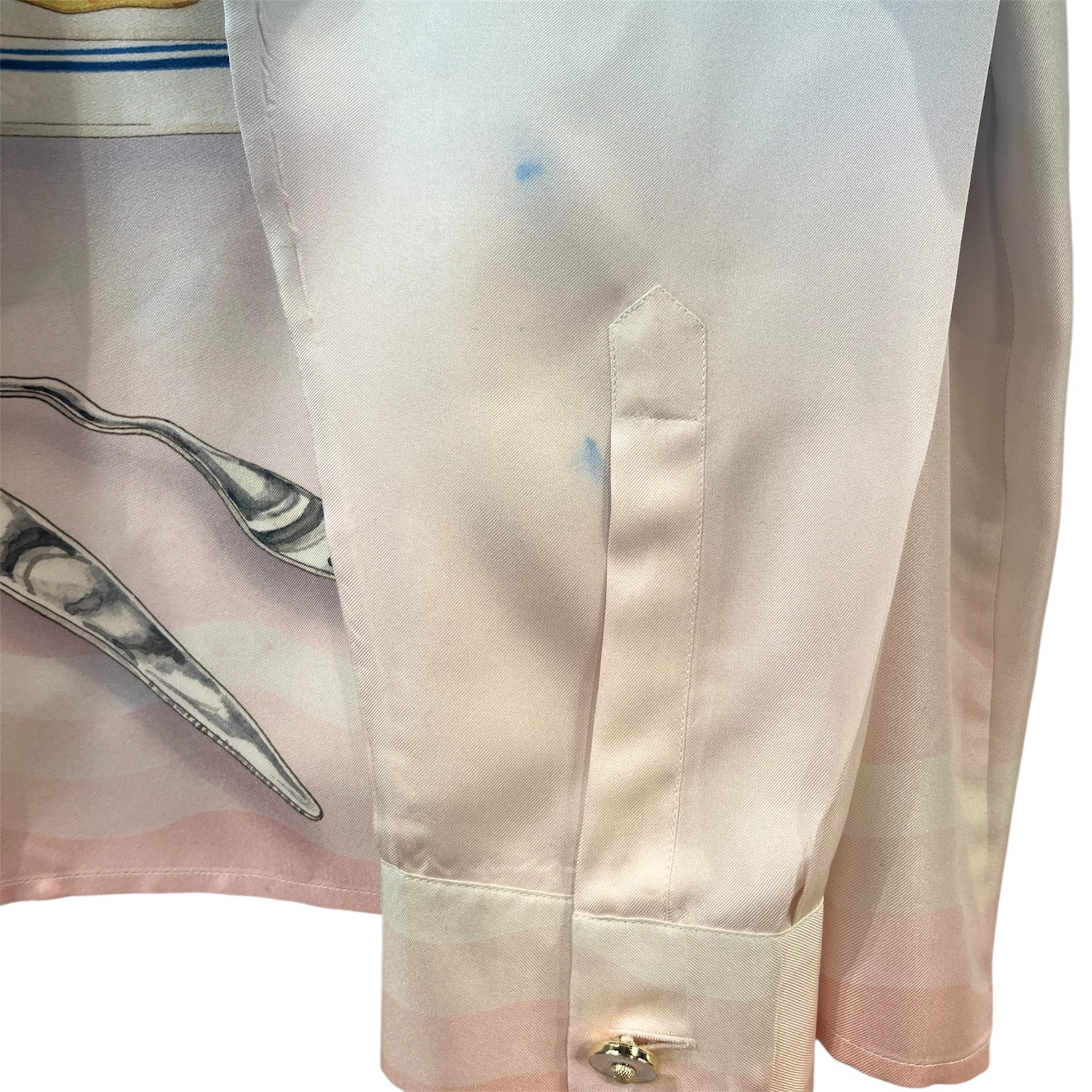 CASABLANCA/SS Shirt/XL/Silk/BLU/Graphic/CASA CAFE SUSHI/PANCAKES view 5