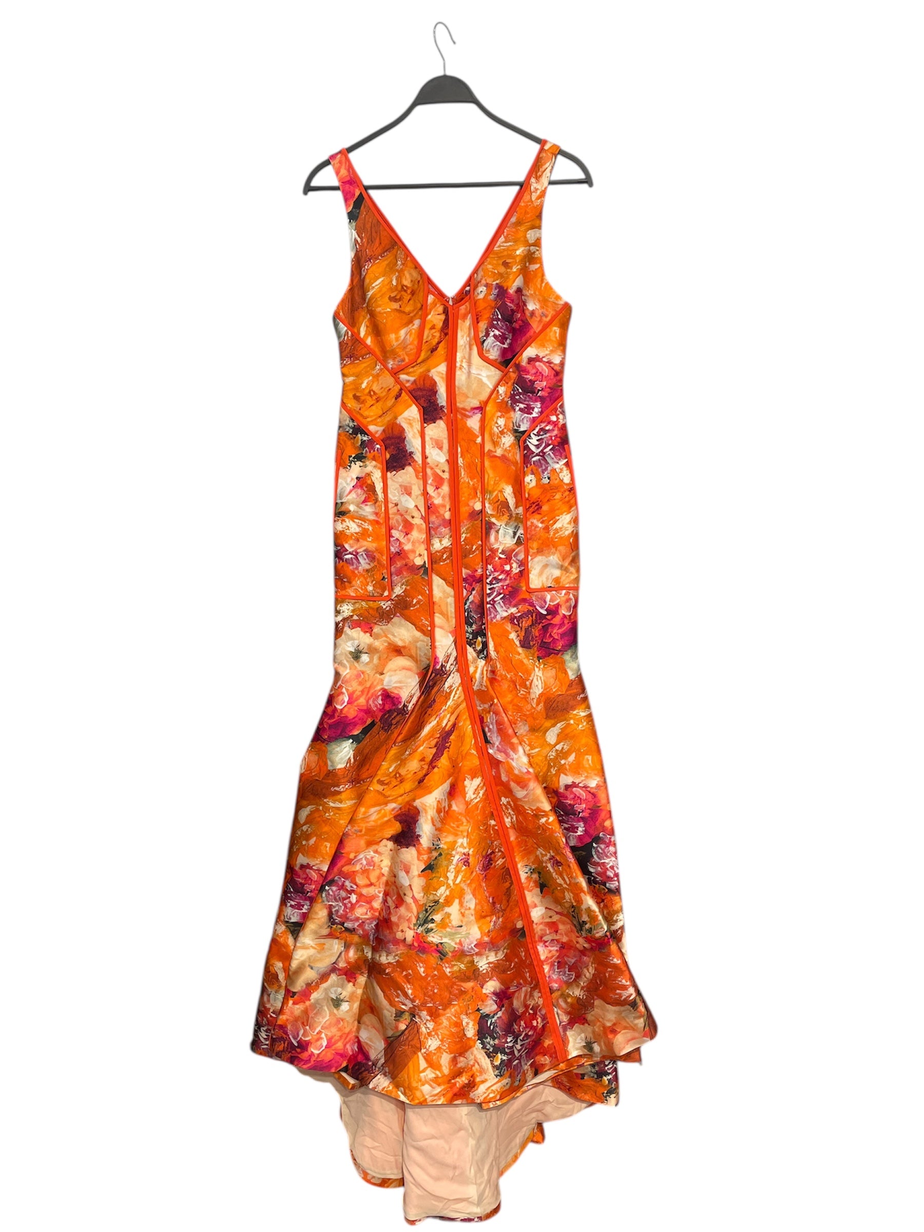 J . MENDEL/SL Dress/All Over Print/ORN/J MENDEL ORANGE DRESS view 1