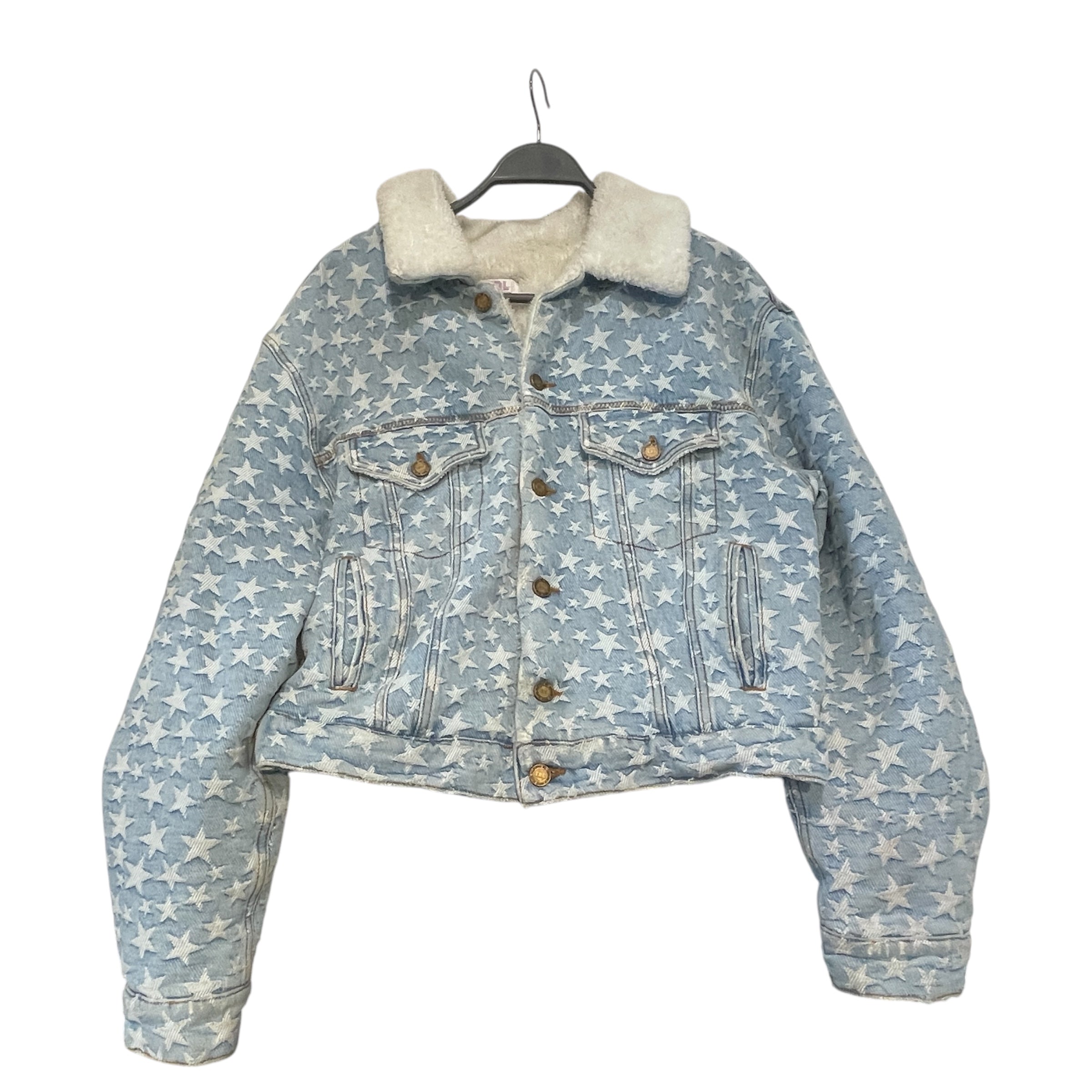 ERL/Denim Jkt/S/Denim/BLU/All Over Print/Printed Denim JAcket view 1