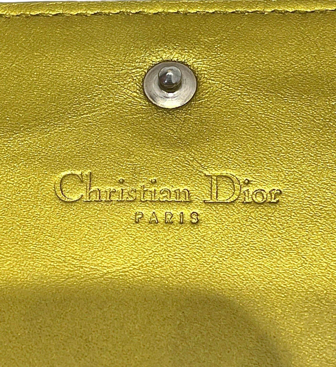 Christian Dior/Cross Body Bag/Lambskin/YEL/Lady dior clutch 02lu1111 view 5