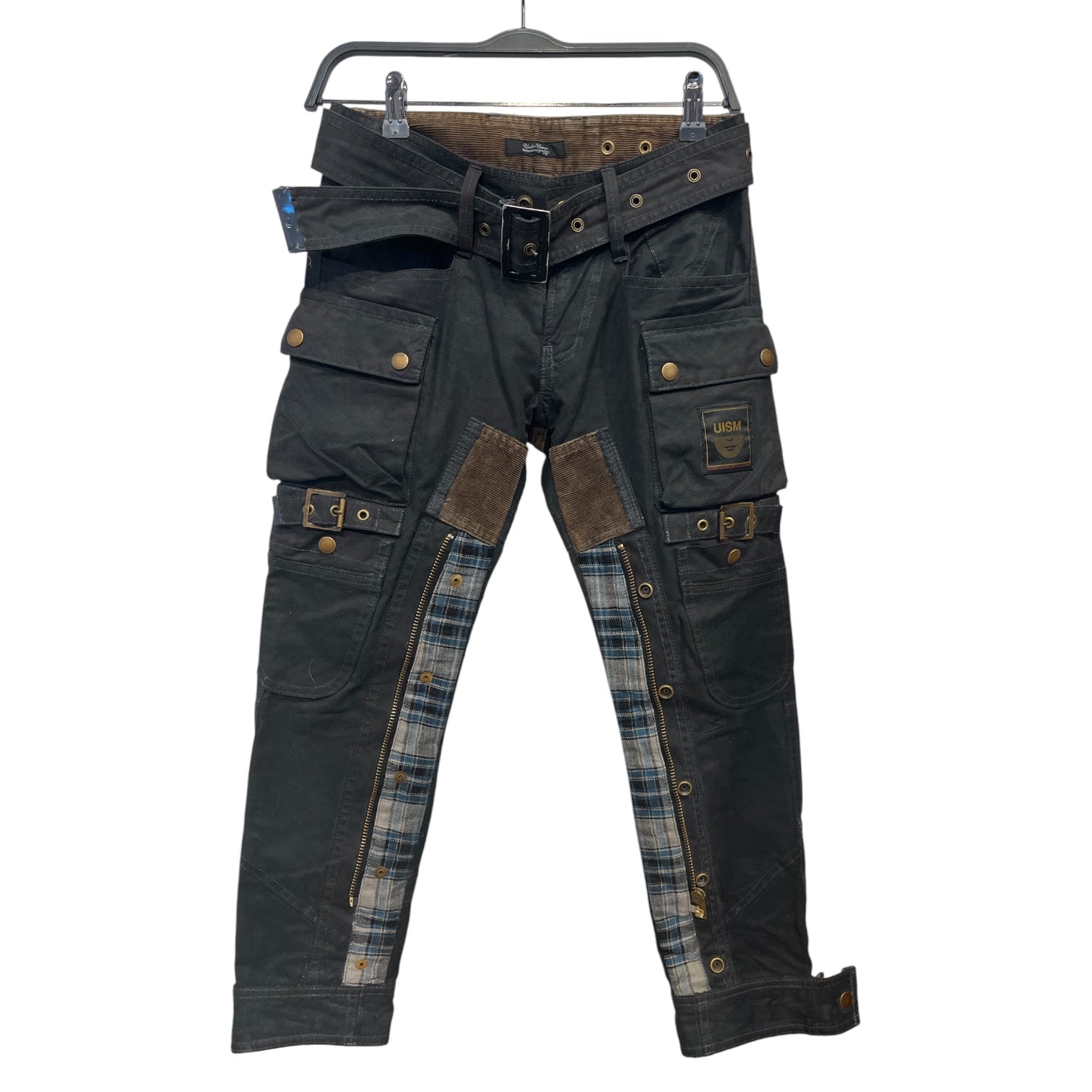 UNDERCOVER/Skinny Pants/1/BLK/aw08 oiled waxed bondage pants view 1
