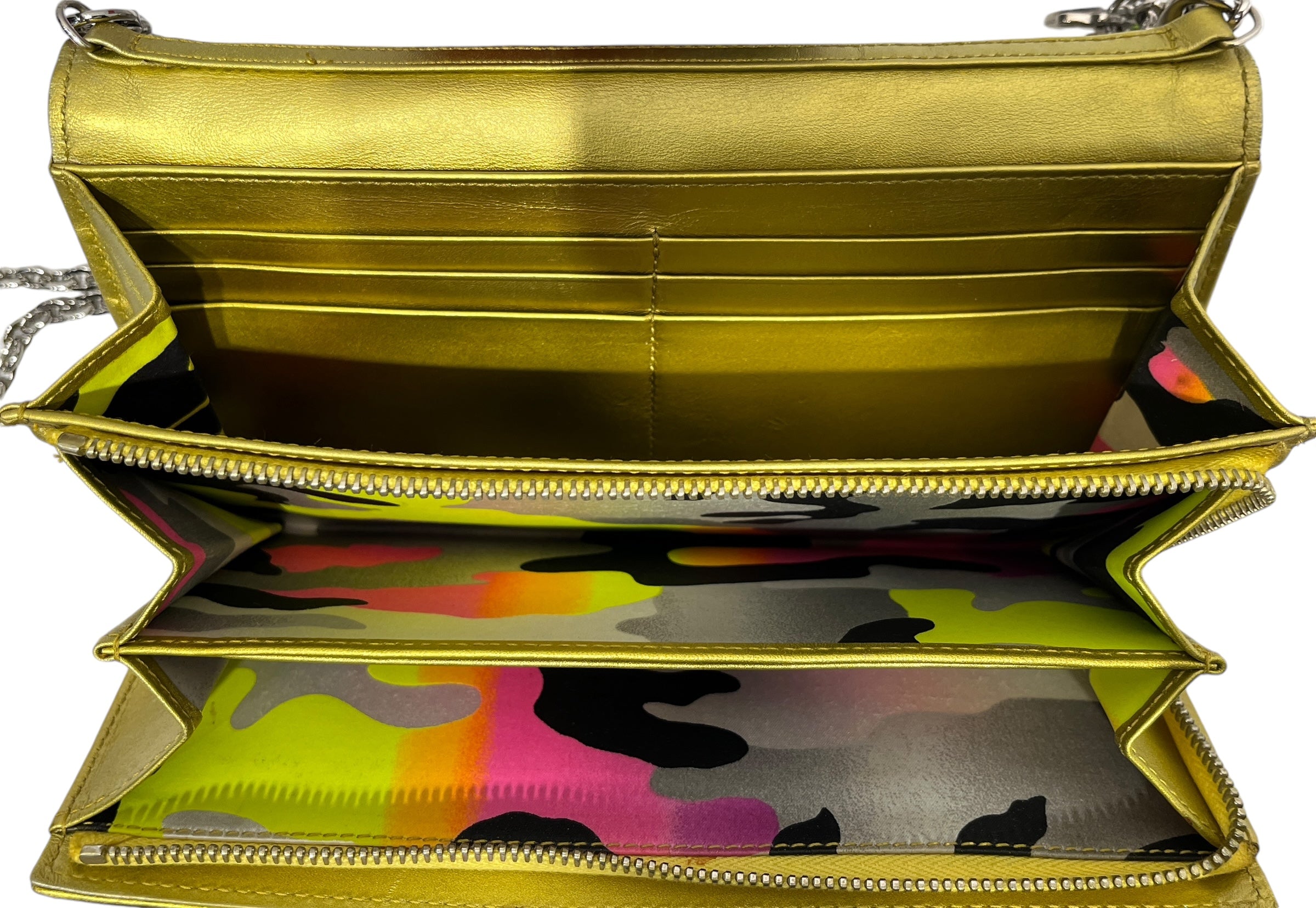 Christian Dior/Cross Body Bag/Lambskin/YEL/Lady dior clutch 02lu1111 view 4