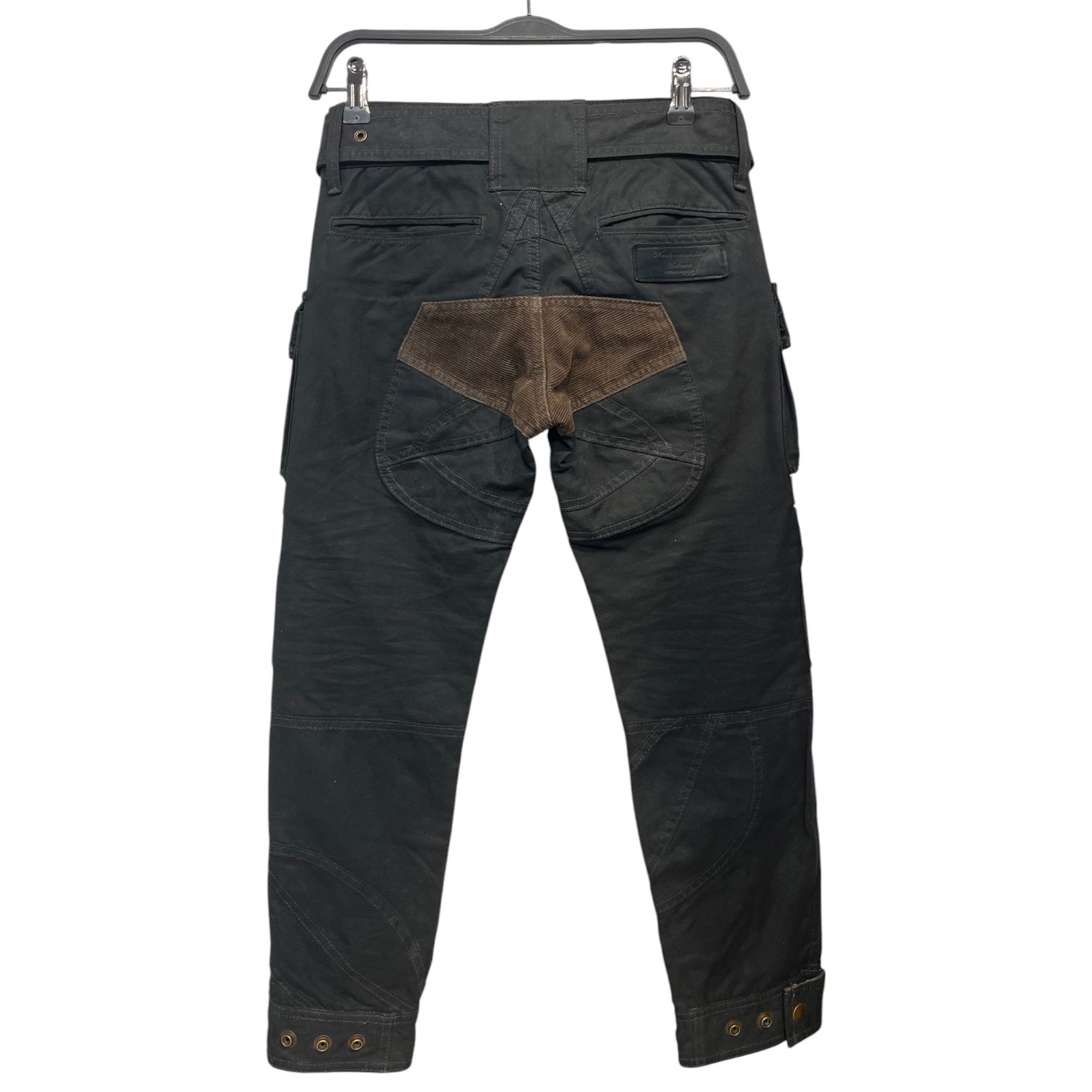UNDERCOVER/Skinny Pants/1/BLK/aw08 oiled waxed bondage pants view 2