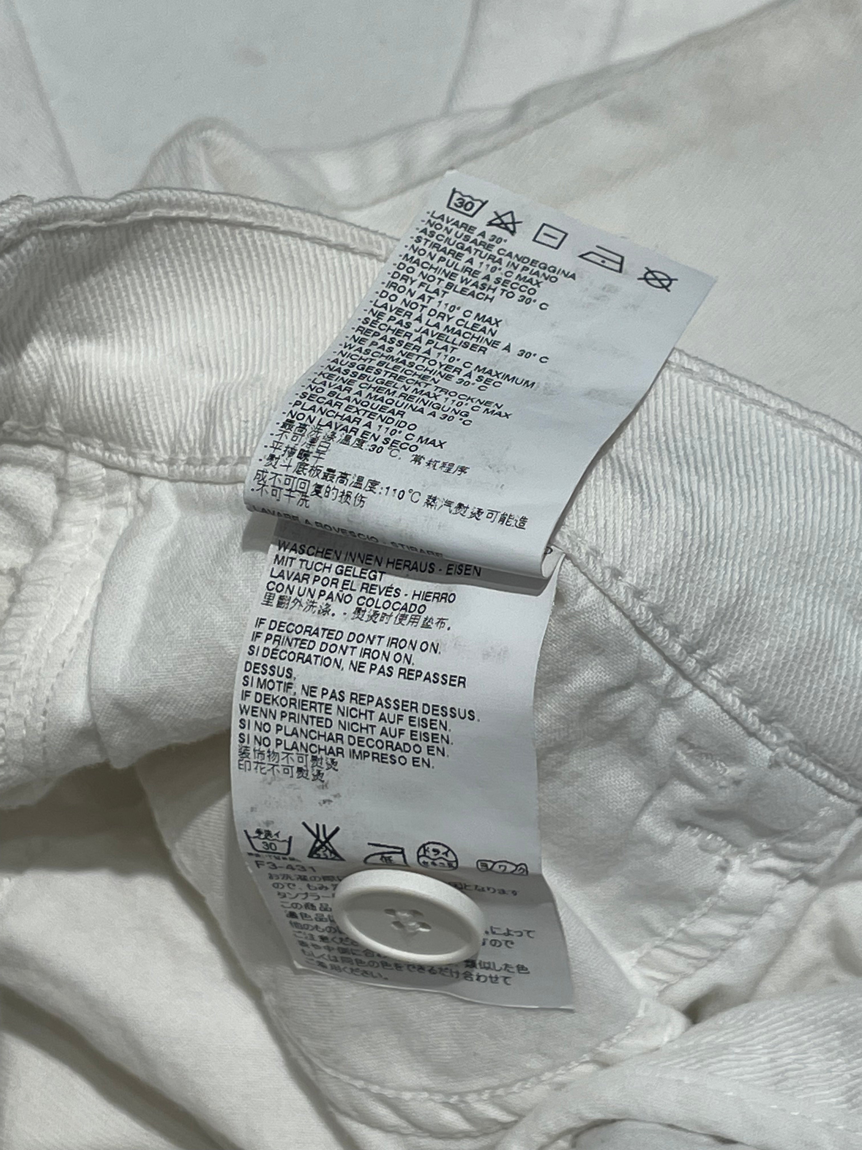 MM6/Skinny Pants/42/Denim/WHT/ view 5