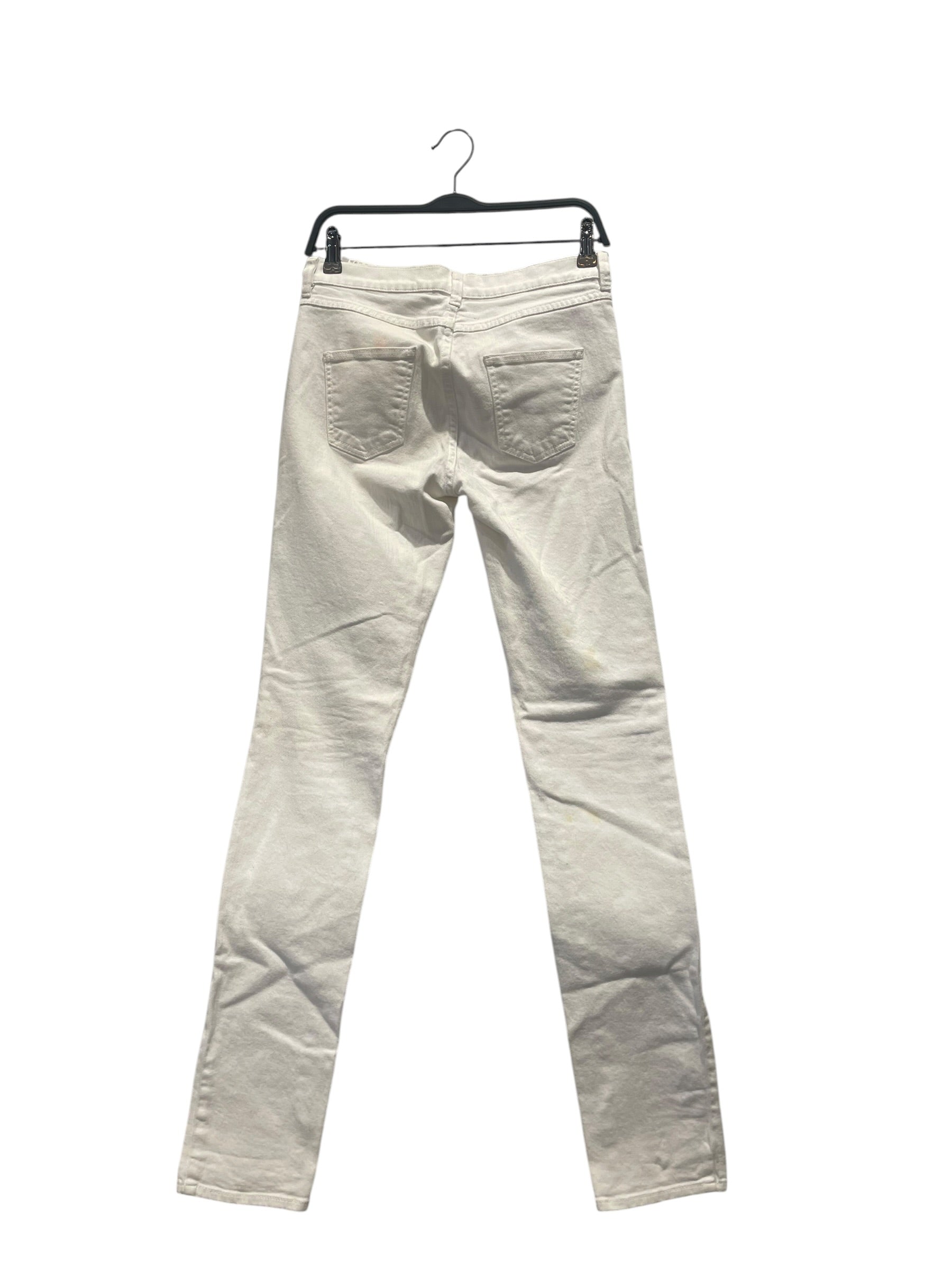 MM6/Skinny Pants/42/Denim/WHT/ view 2