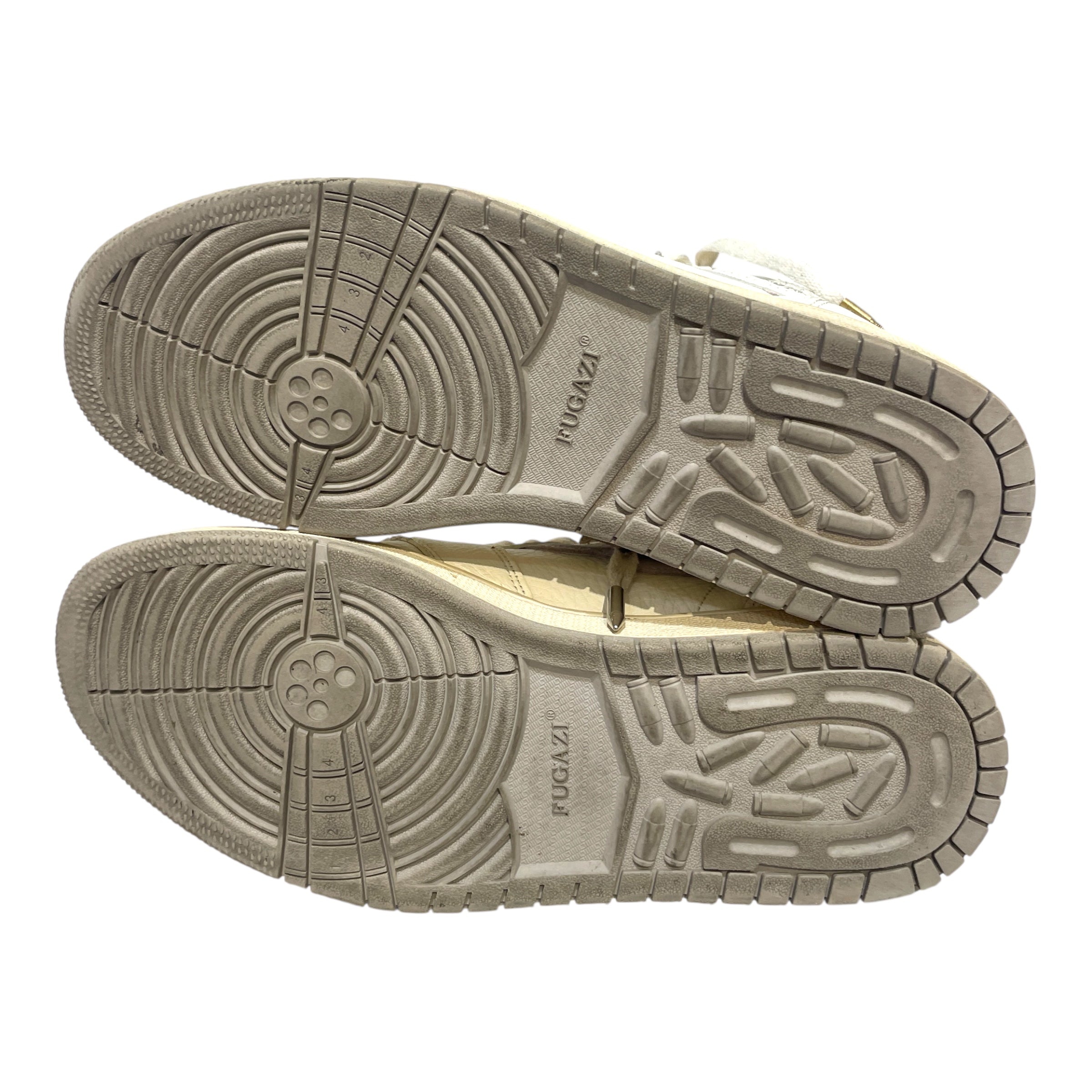 FUGAZI/Hi-Sneakers/US 10/Leather/WHT/Gunmetal Grey view 4
