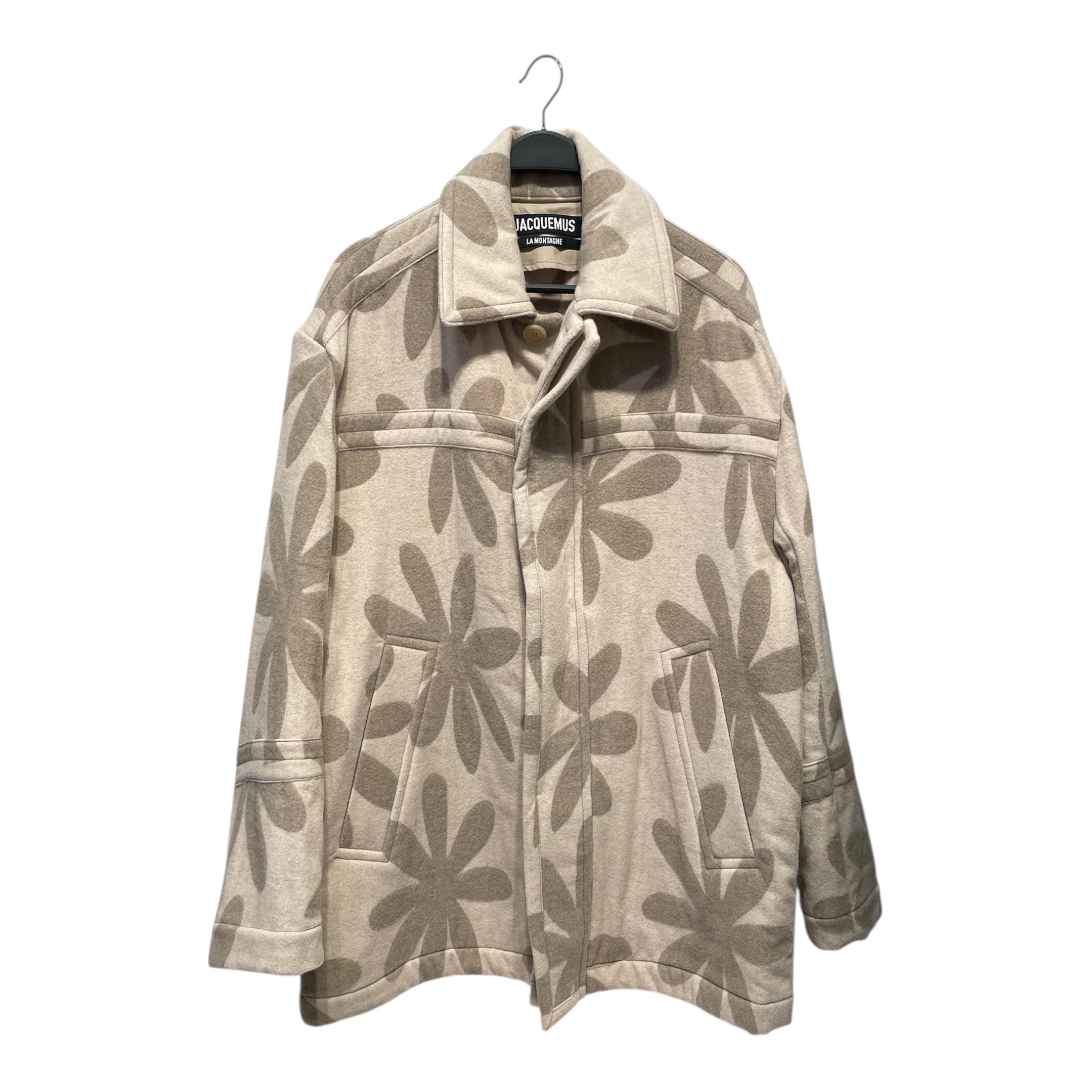 JACQUEMUS/Jacket/48/Wool/CRM/Floral Pattern/ view 1