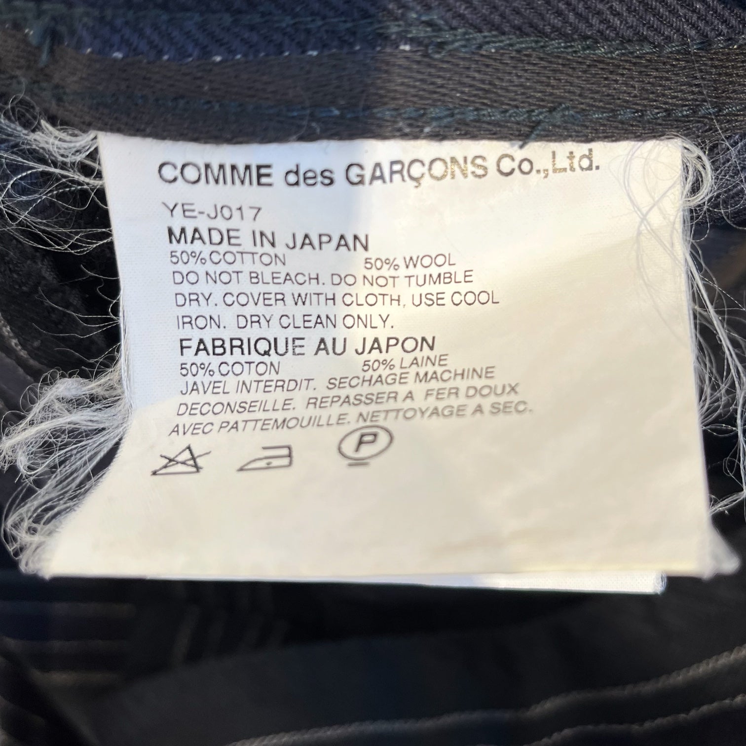 JUNYA WATANABE COMME des GARCONS MAN/Levi's/LS Shirt/S/BLK/Stripe/pinstripe cotton/wool blend view 4